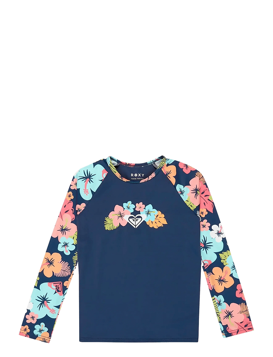 Roxy - MORNING FLOWER LYCRA SET - ujumisriiete ülaosad - mood indigo morning flowers tw - 0