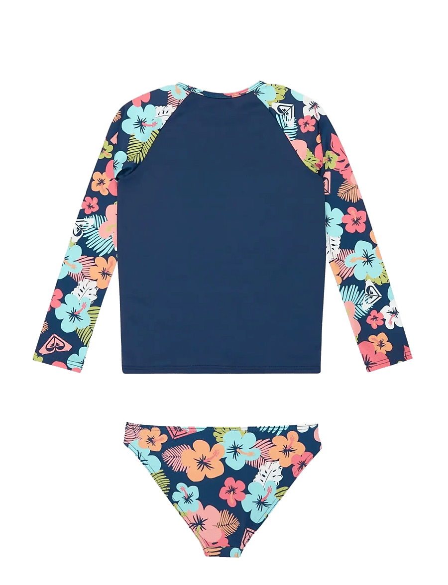 Roxy - MORNING FLOWER LYCRA SET - ujumisriiete ülaosad - mood indigo morning flowers tw - 1