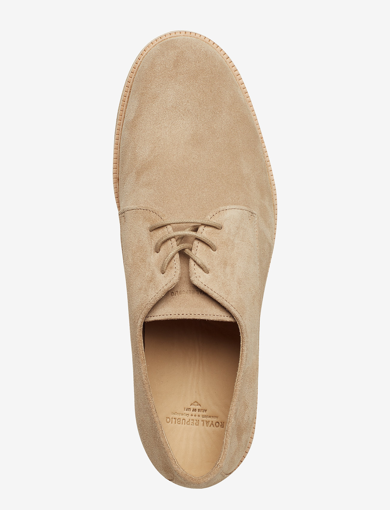Royal RepubliQ - Cast Crepe Derby Shoe Suede - camel - 3