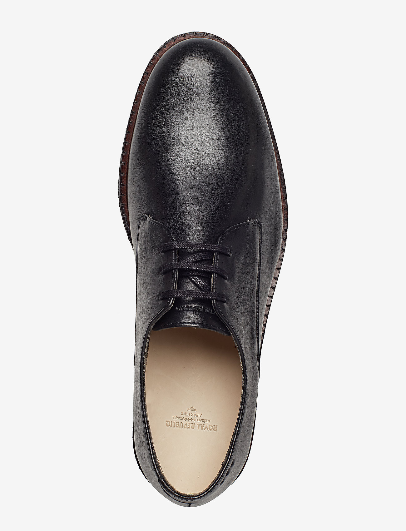 Royal RepubliQ - Alias Crepe Derby Shoe - black - 3
