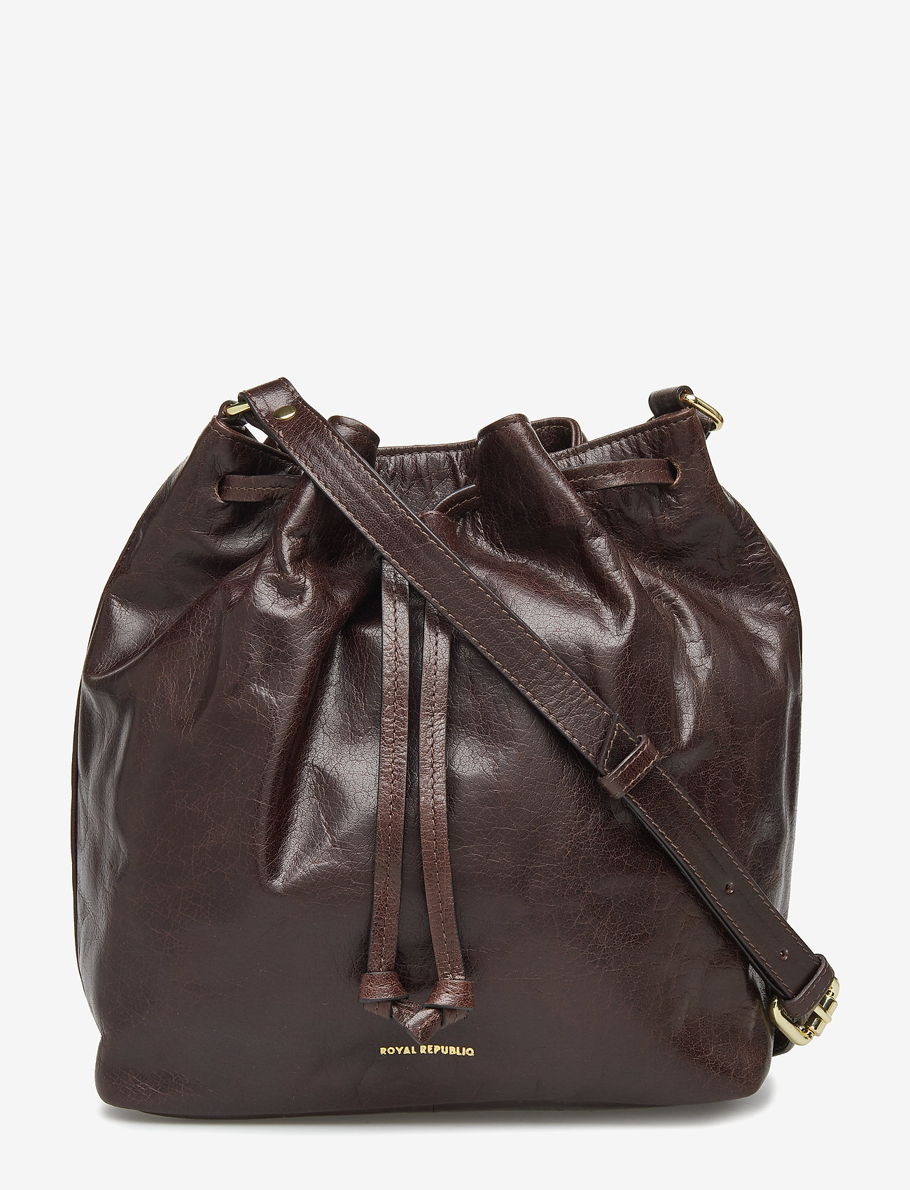 BUCKET HANDBAG - BROWN