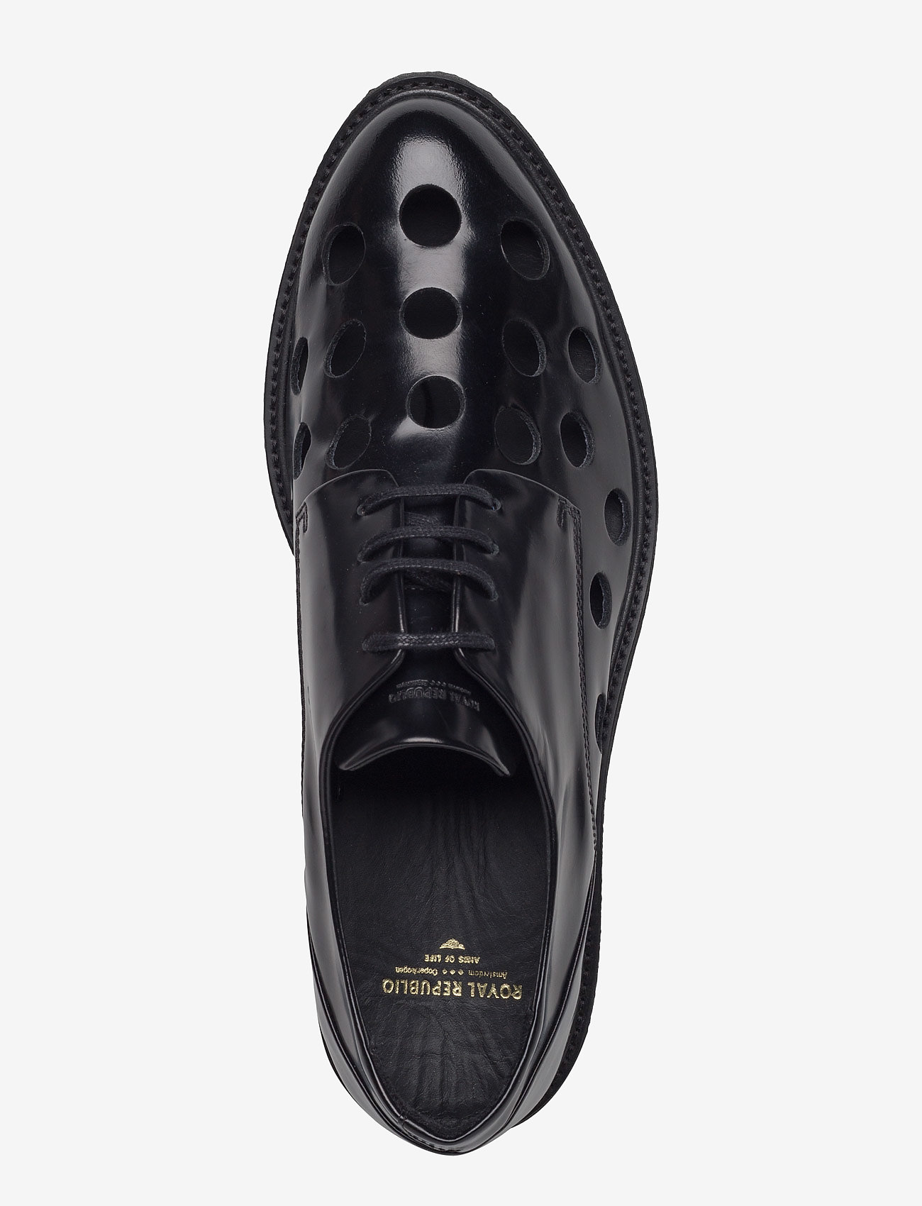 Royal RepubliQ - BORDER CREEP PUNCHED SHOE - black - 3