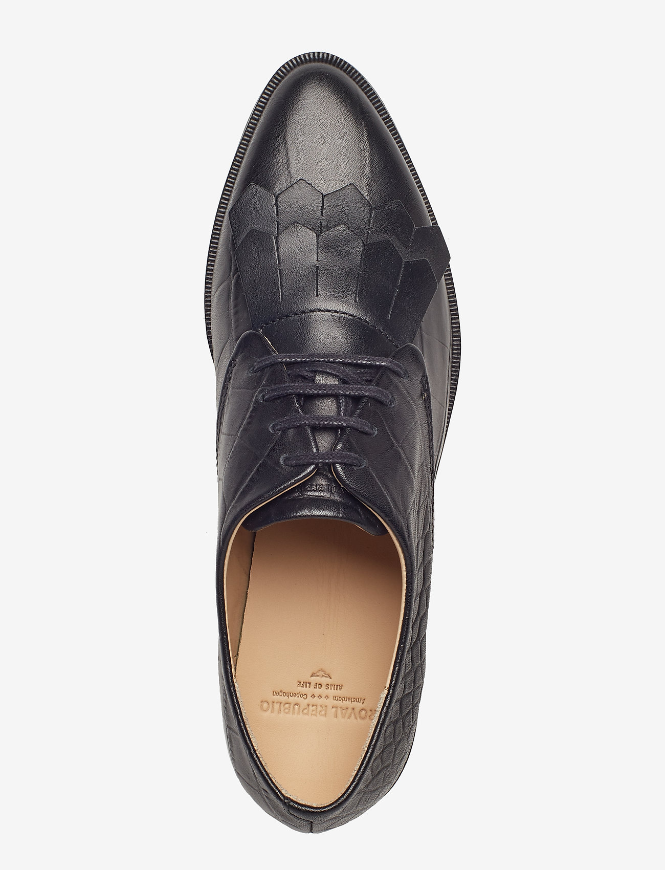 Royal RepubliQ - Prime Croco Fringe Shoe - black - 3