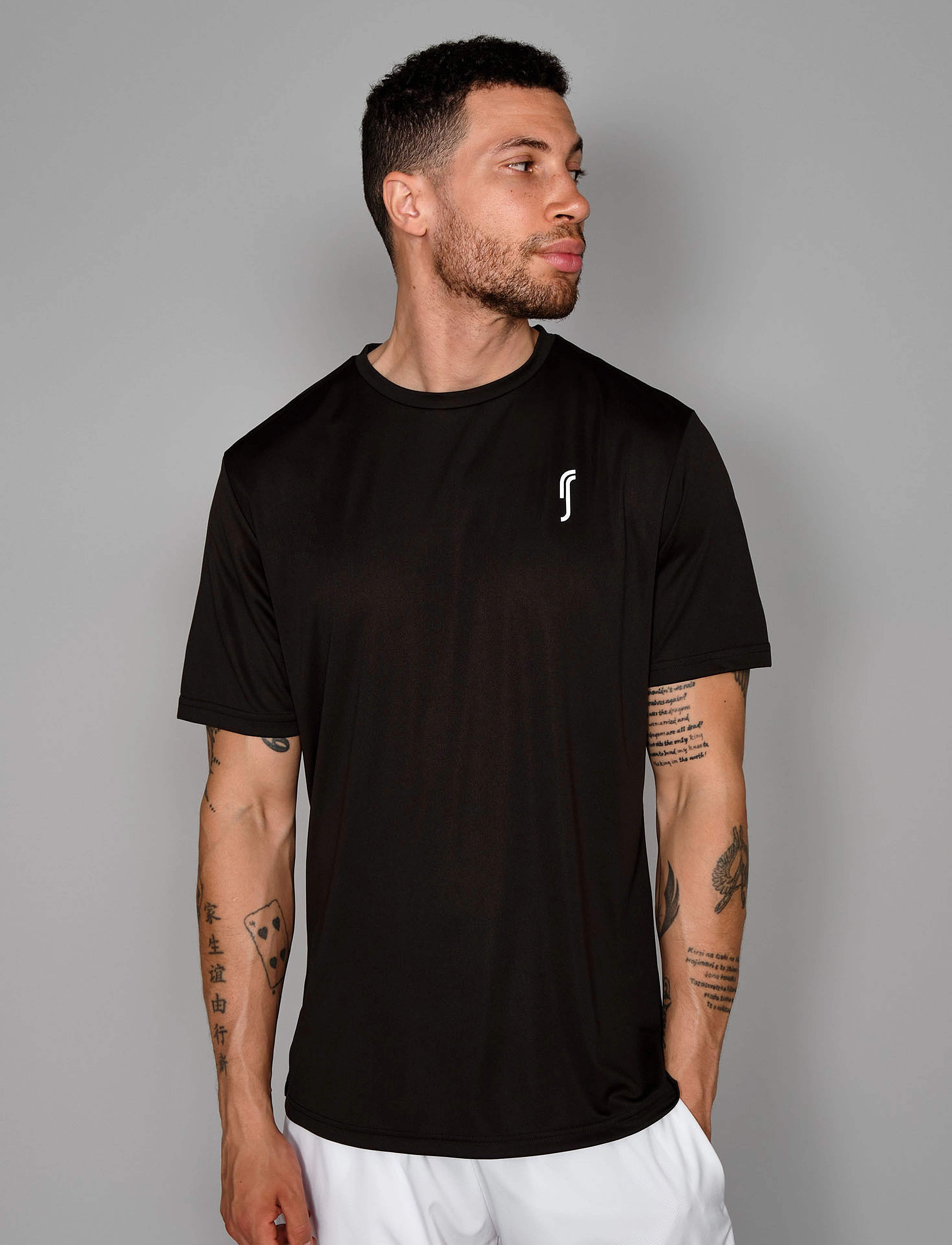 RS Sports Men's Performance Tee, XL, T-shirts, Schwarz - Short-sleeved, Männerswear