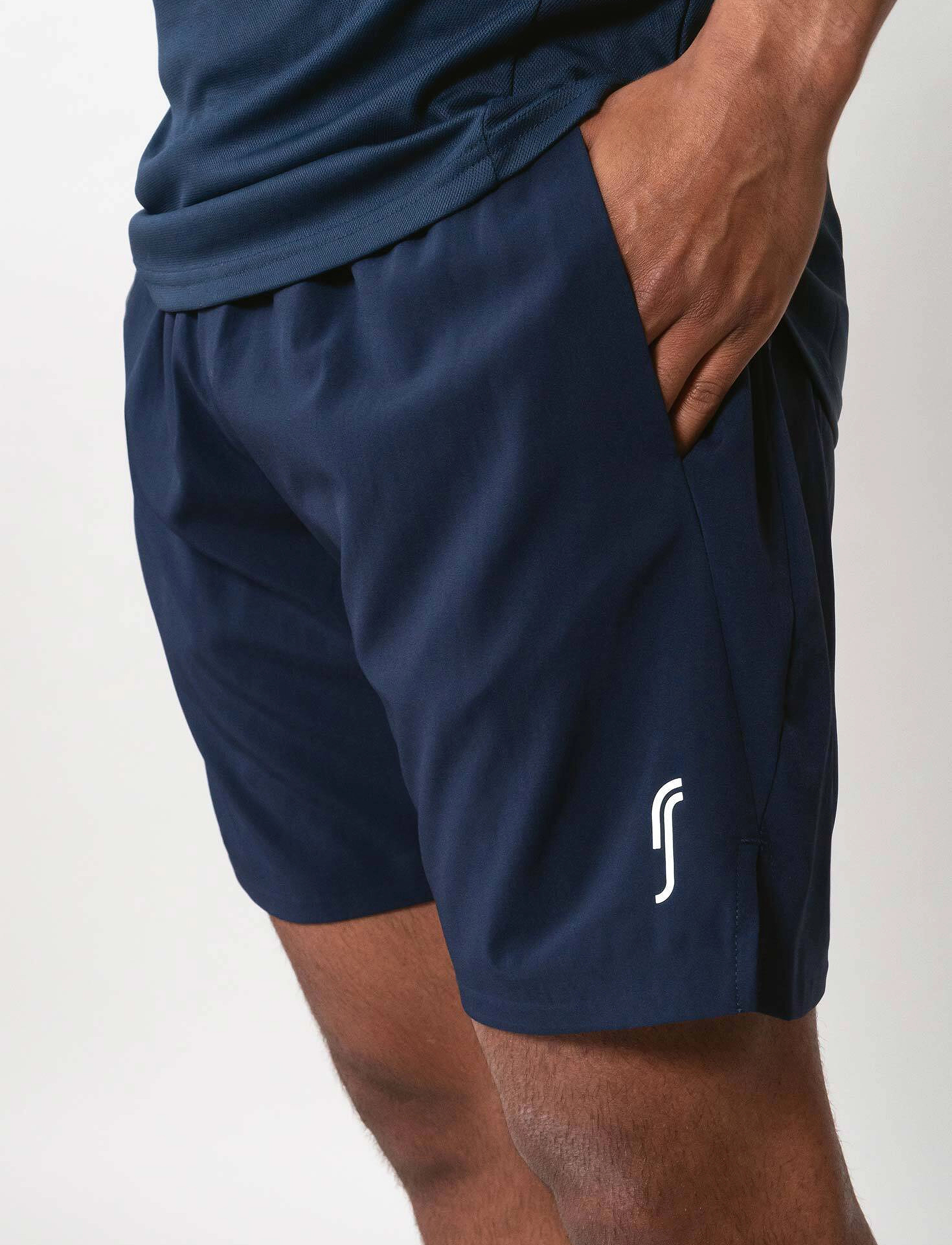 RS Sports Men's Performance Shorts (White,M,St), S, Navy, Shorts > Sportsshorts, Herre
