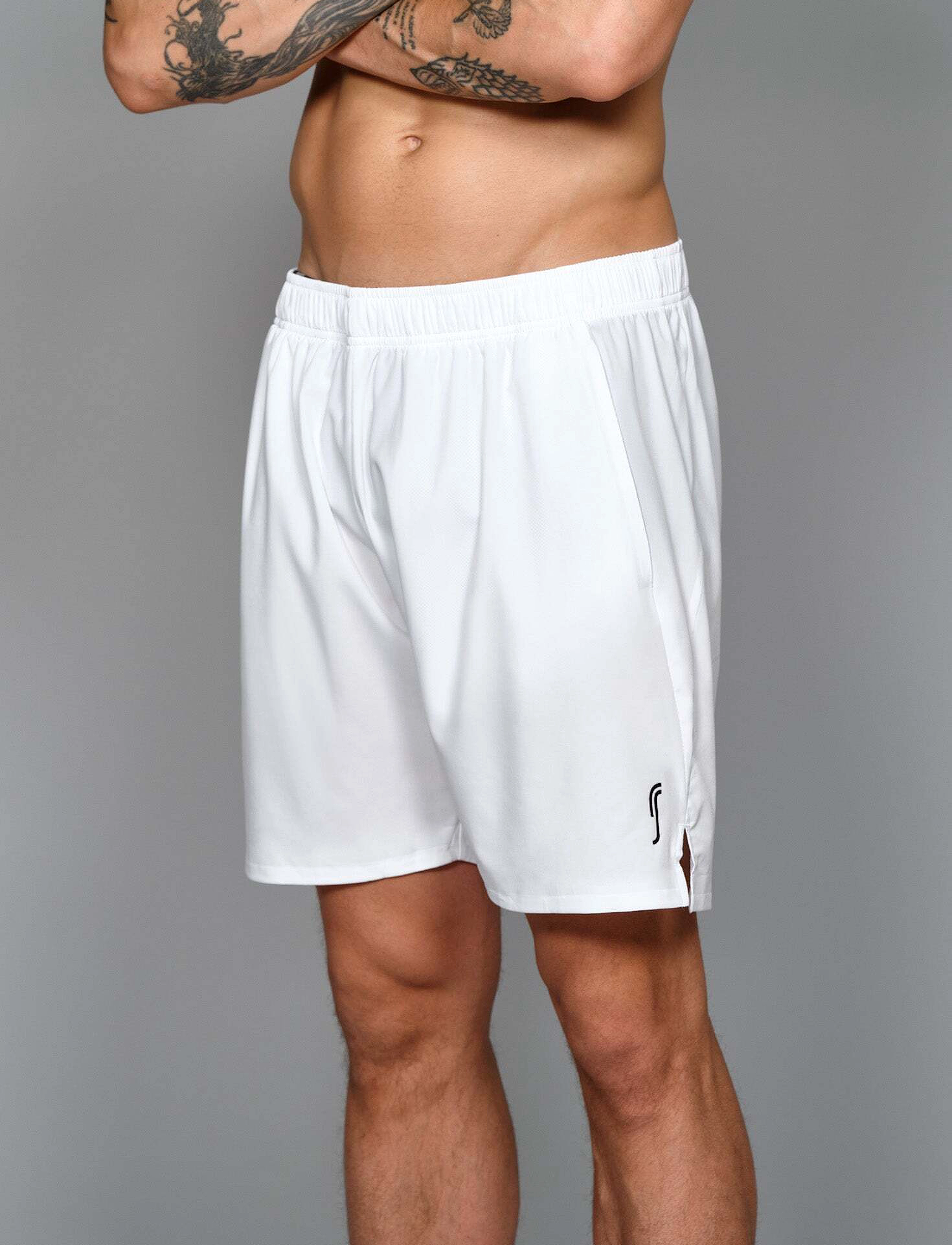 RS Sports Men's Performance Shorts (White,M,St), M, White, Shorts > Sportsshorts, Herre