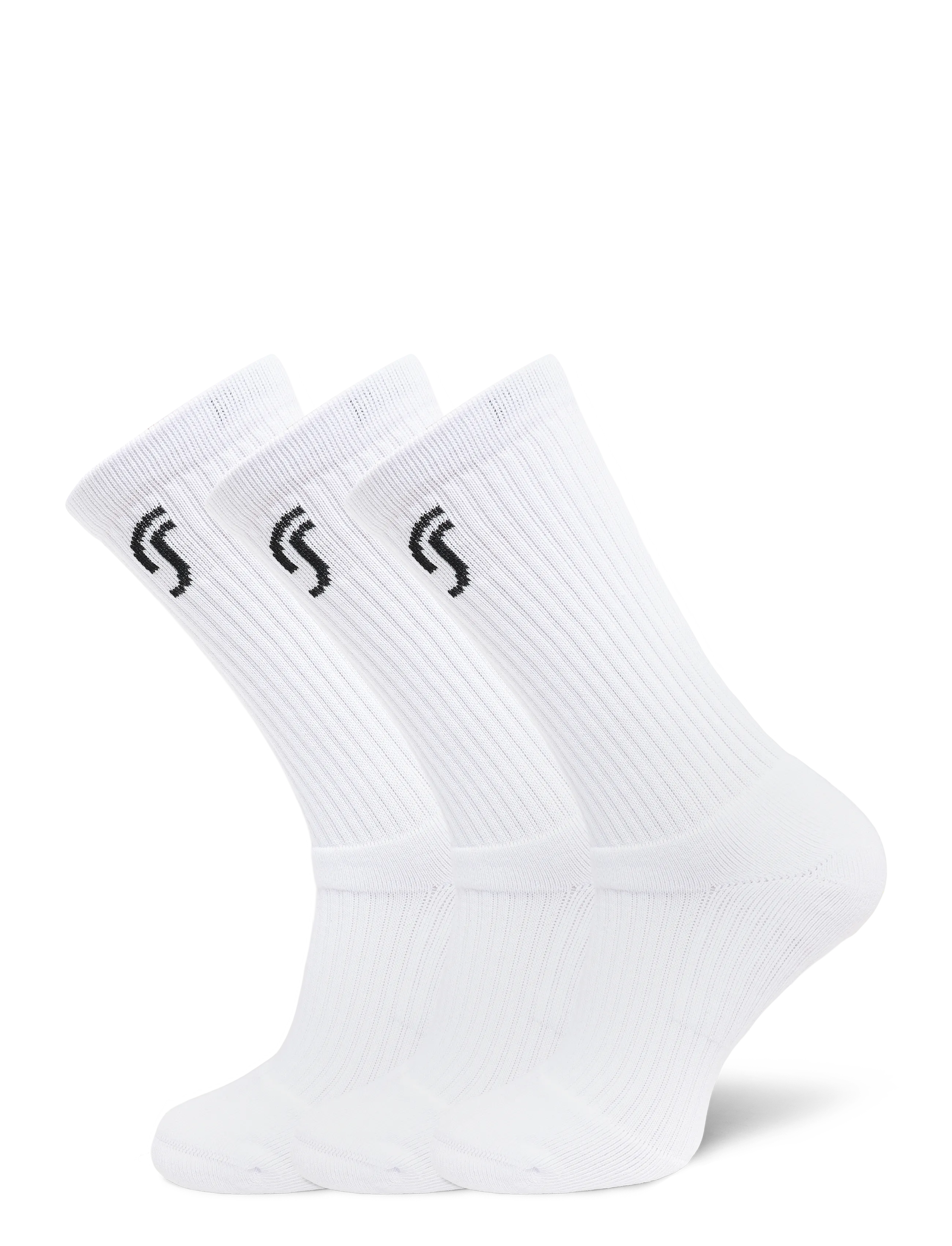 RS Sports Cushioned Performance Socks  - Racketsports - WHITE / white