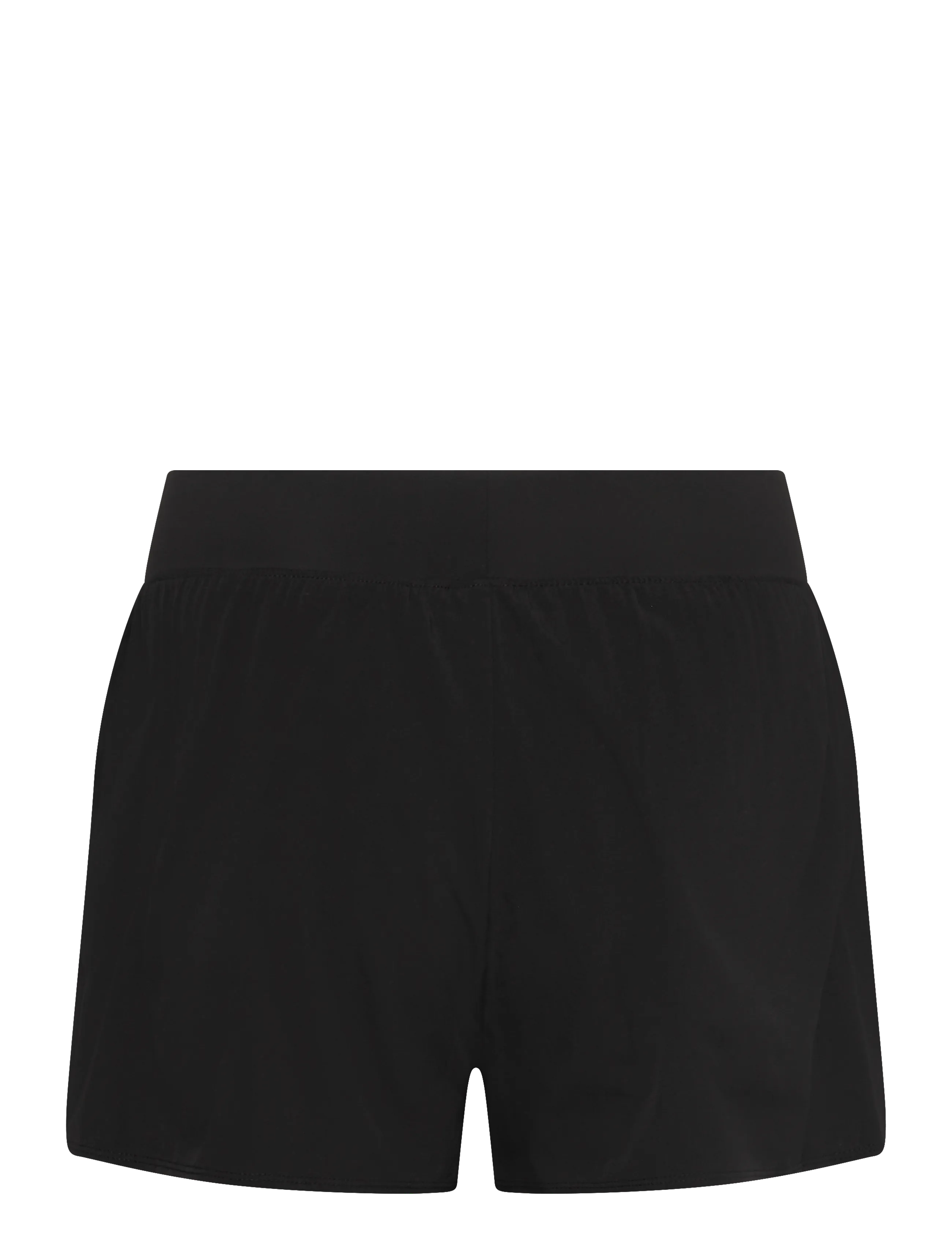 RS Sports - Women's Performance Court Shorts - 2 in 1 with Ball Pockets (Black/White,L,st) - chaussures de course - black - 1