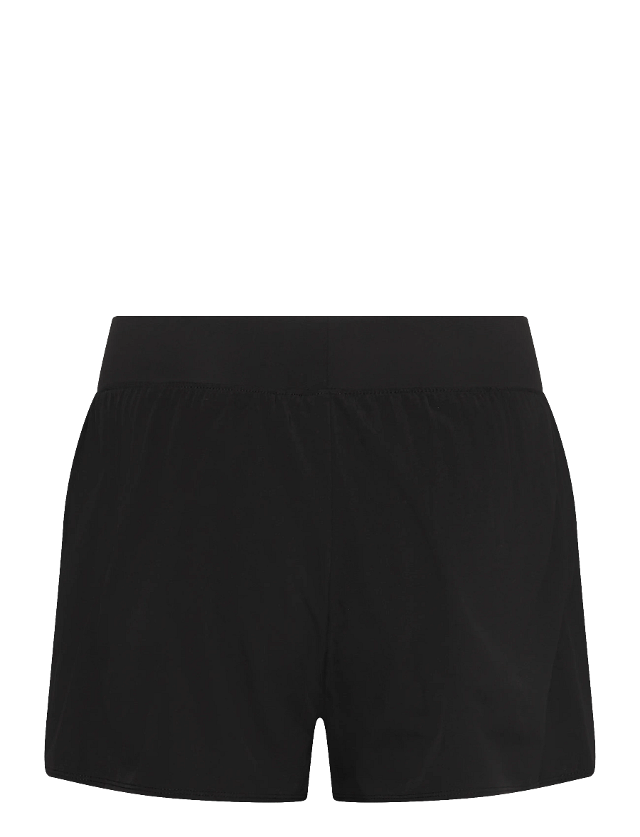 RS Sports - Women's Performance Court Shorts - 2 in 1 with Ball Pockets (Black/White,L,st) - chaussures de course - black - 1