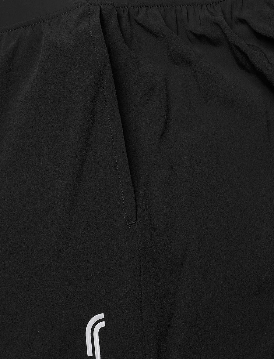 RS Sports - Women's Performance Court Shorts - 2 in 1 with Ball Pockets (Black/White,L,st) - chaussures de course - black - 2