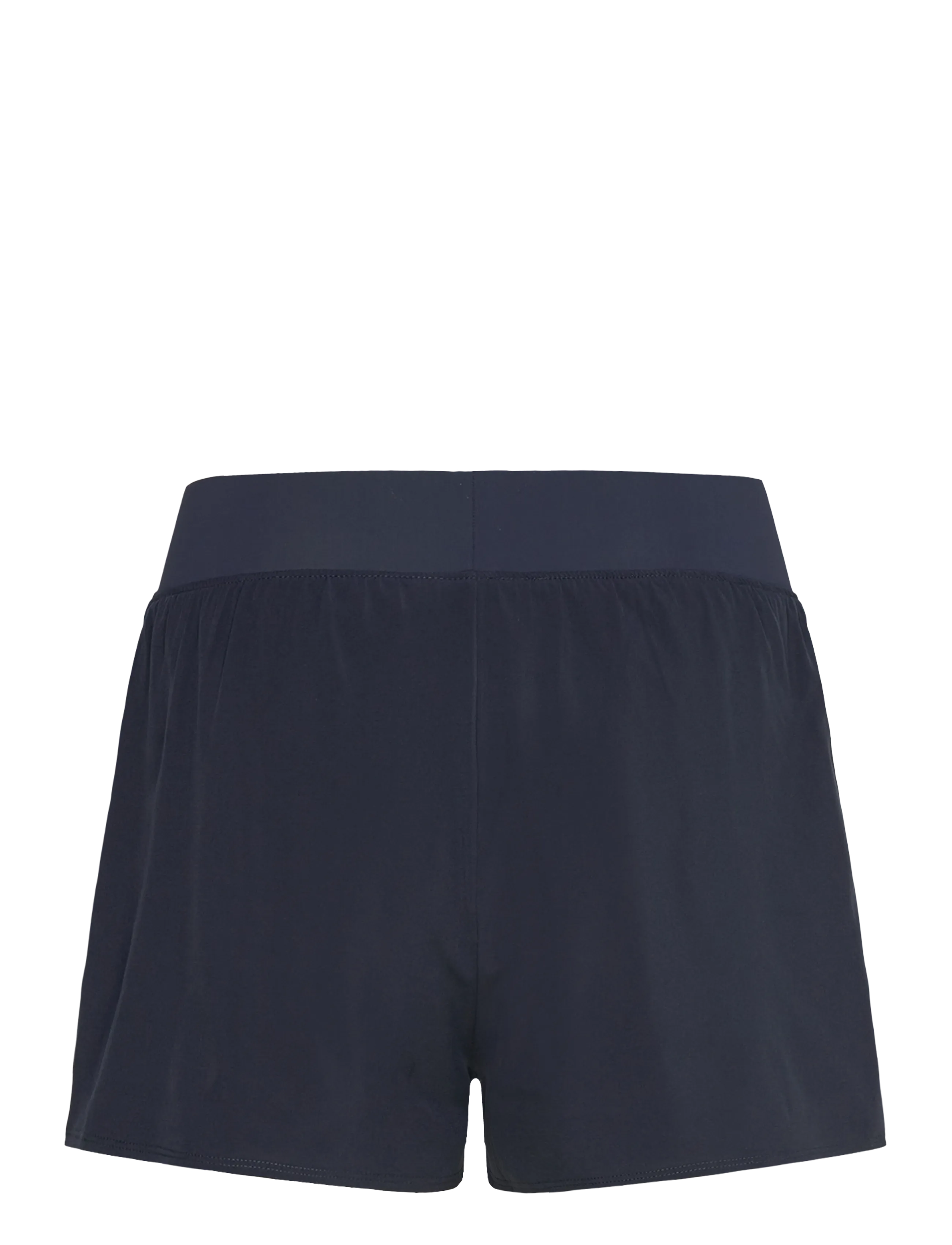 RS Sports - Women's Performance Court Shorts - 2 in 1 with Ball Pockets (Black/White,L,st) - træningsshorts - navy - 1