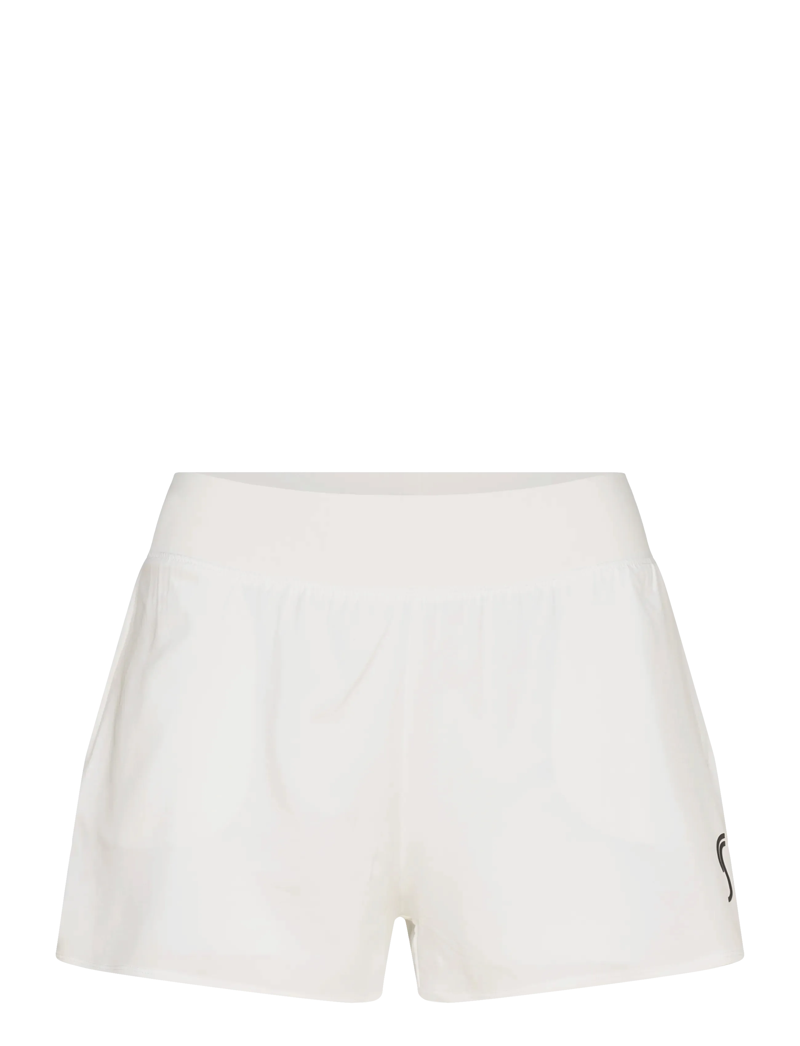 RS Sports Women's Performance Court Shorts - 2 In 1 With Ball Pockets Rec, S, White, Shorts > Sportsshorts, Dame