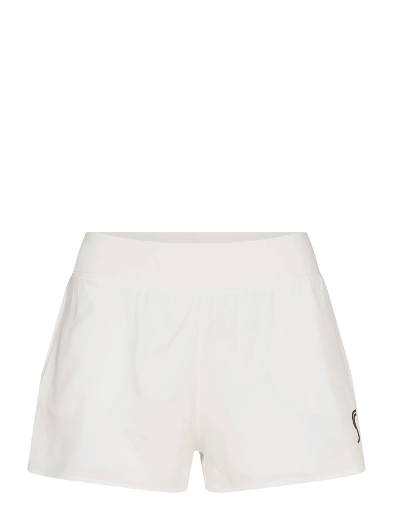 RS Sports - Women's Performance Court Shorts - 2 in 1 with Ball Pockets - trainingsshorts - white - 0