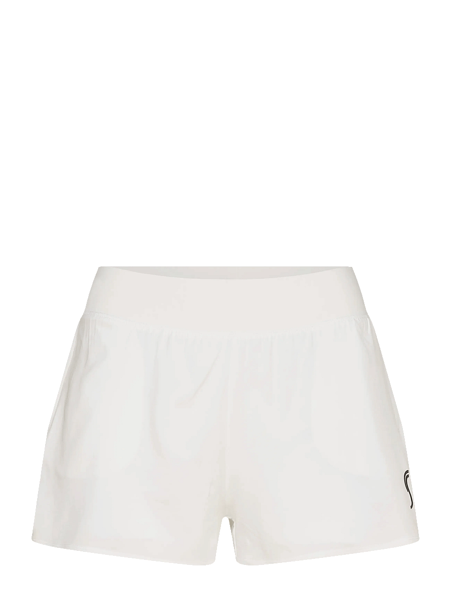 RS Sports - Women's Performance Court Shorts - 2 in 1 with Ball Pockets REC - trainingsshorts - white - 0