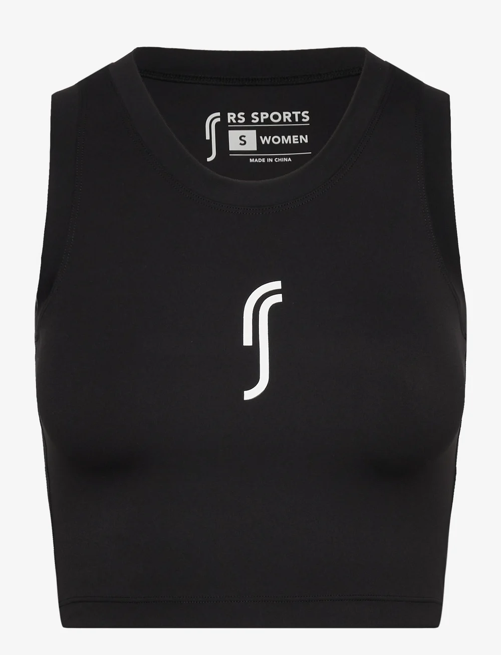RS Sports - Women’s Racquet Crop Tank - crop-tops - black - 1