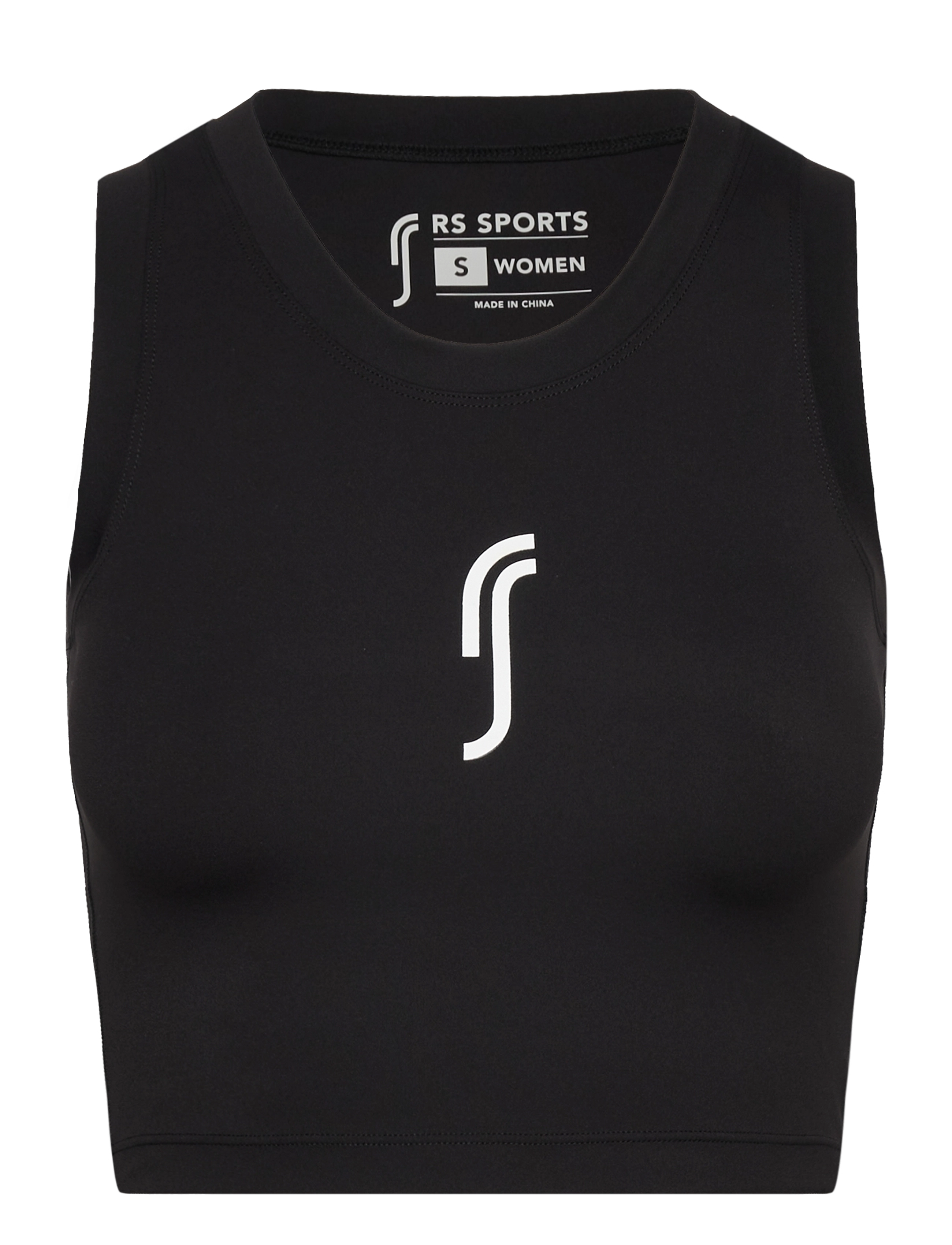 RS Sports - Women’s Racquet Crop Tank - crop tops - black - 1