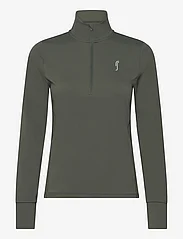 RS Sports - Women’s Stretch Tech Half Zip Sweater - mellanlager - deep green - 0