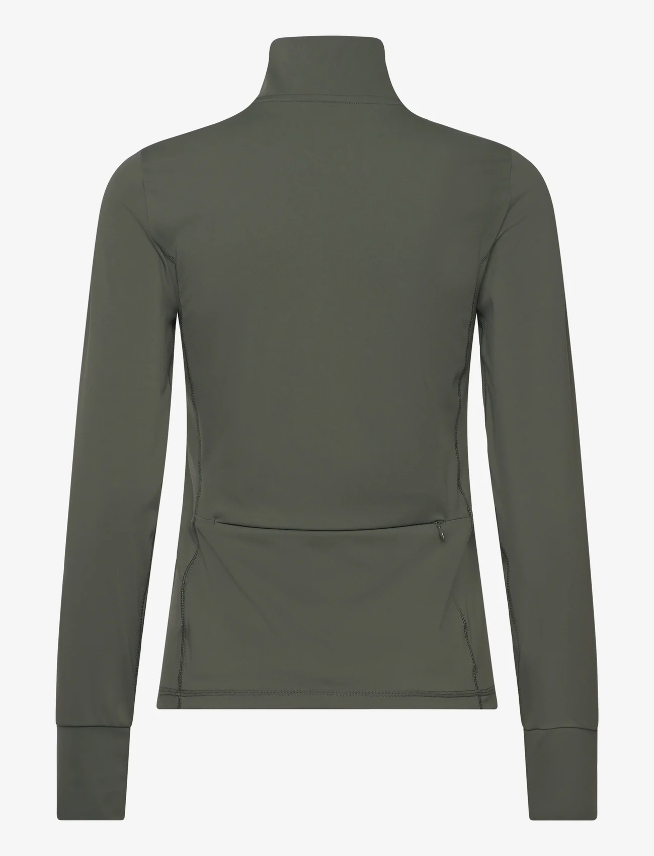 RS Sports - Women’s Stretch Tech Half Zip Sweater - mid layer jackets - deep green - 1
