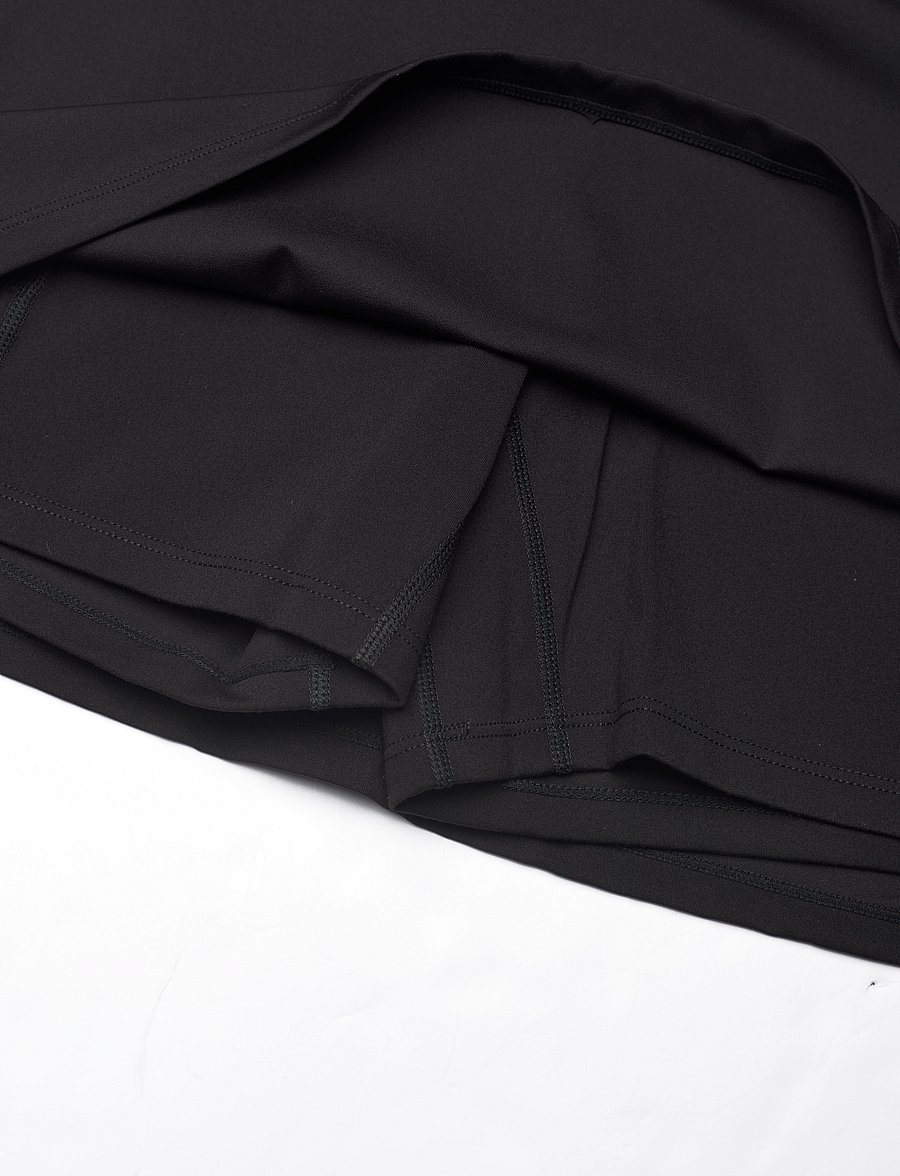 RS Sports - Women's Court Skirt (Black/White,S,st) - black - 2