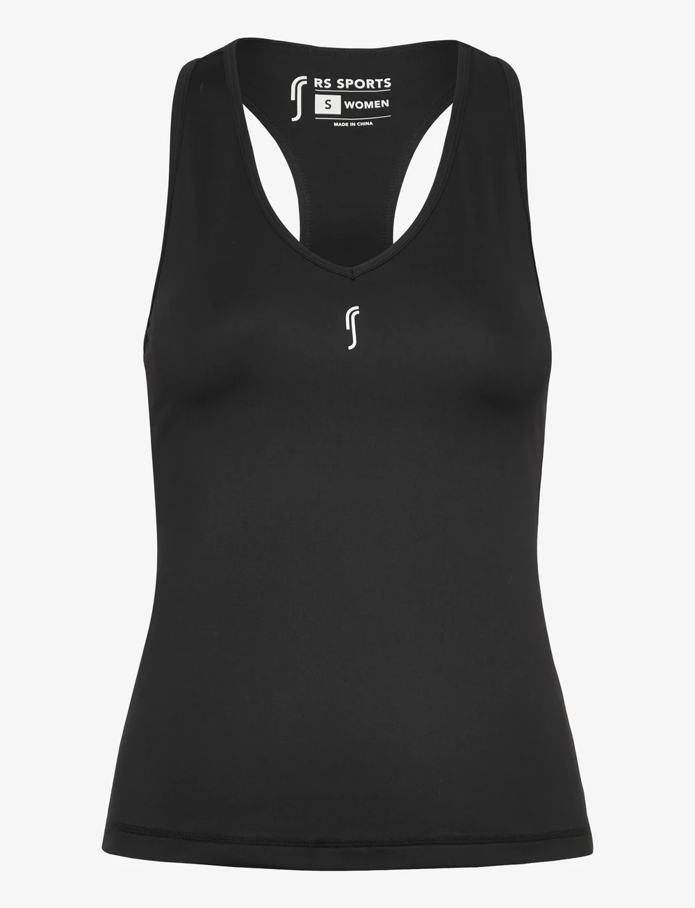 RS Sports - Women's Court V-neck Top - Õlapaeltega pluusid - black - 0