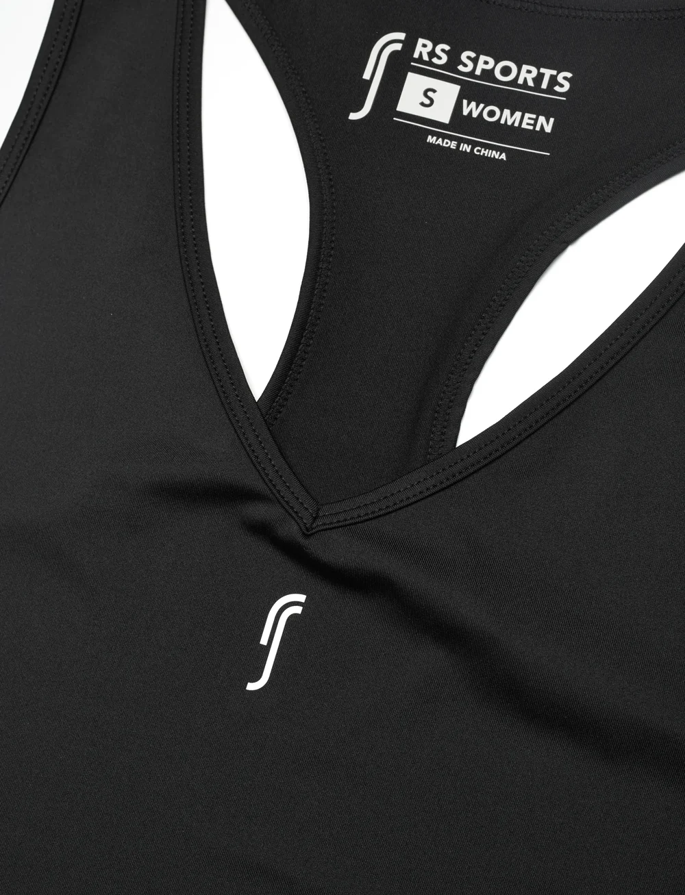 RS Sports - Women's Court V-neck Top - Õlapaeltega pluusid - black - 2