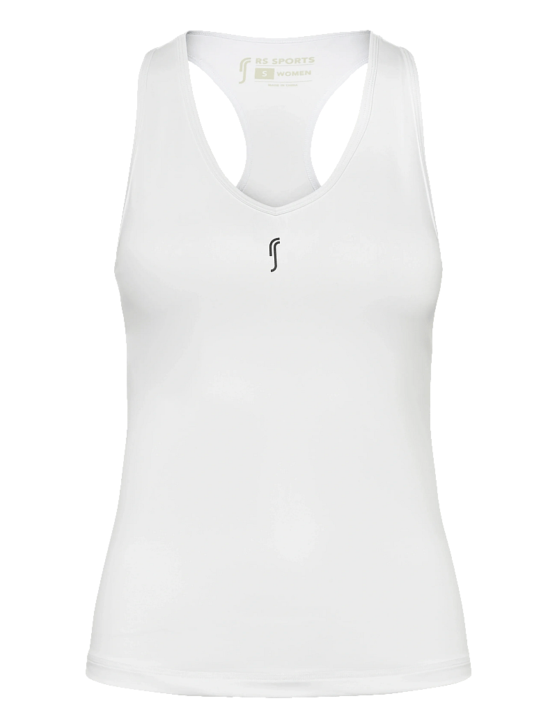 RS Sports - Women's Court V-neck Top - Õlapaeltega pluusid - white - 0