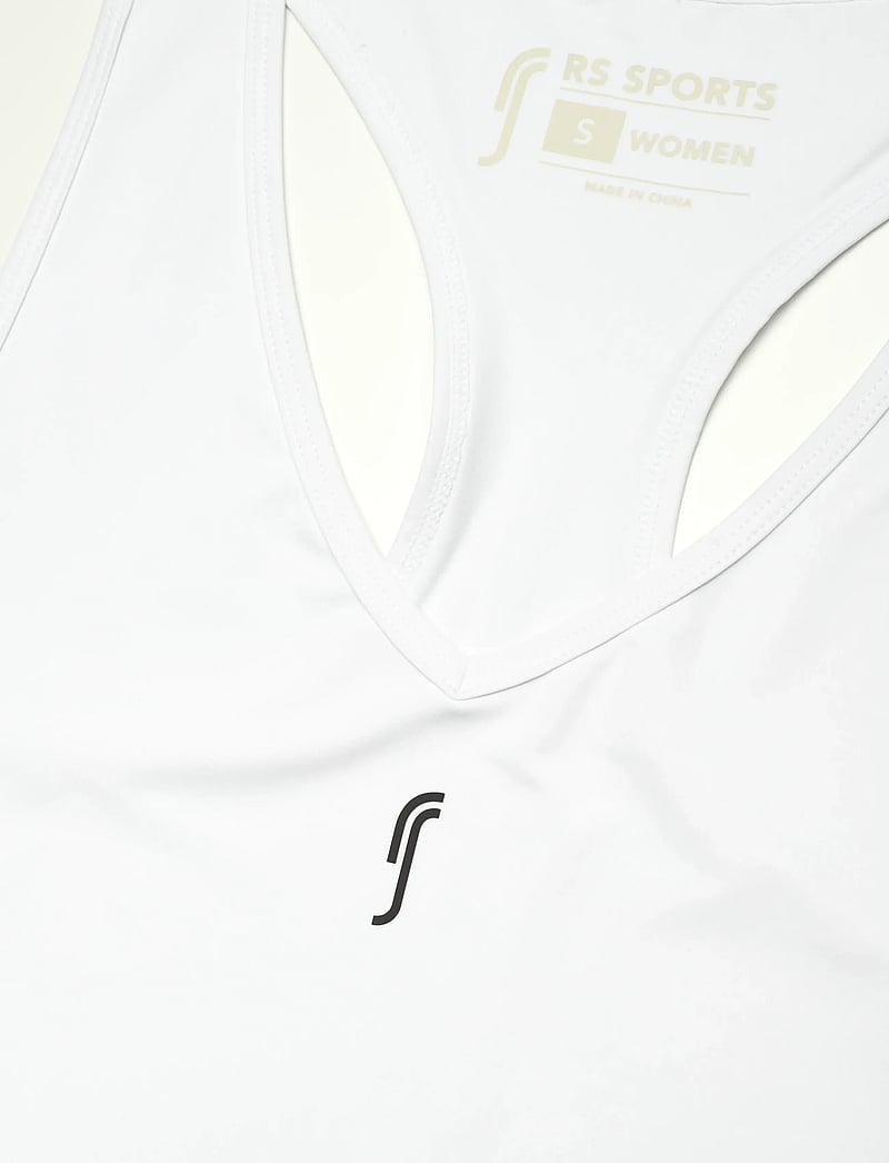 RS Sports - Women's Court V-neck Top - Õlapaeltega pluusid - white - 2