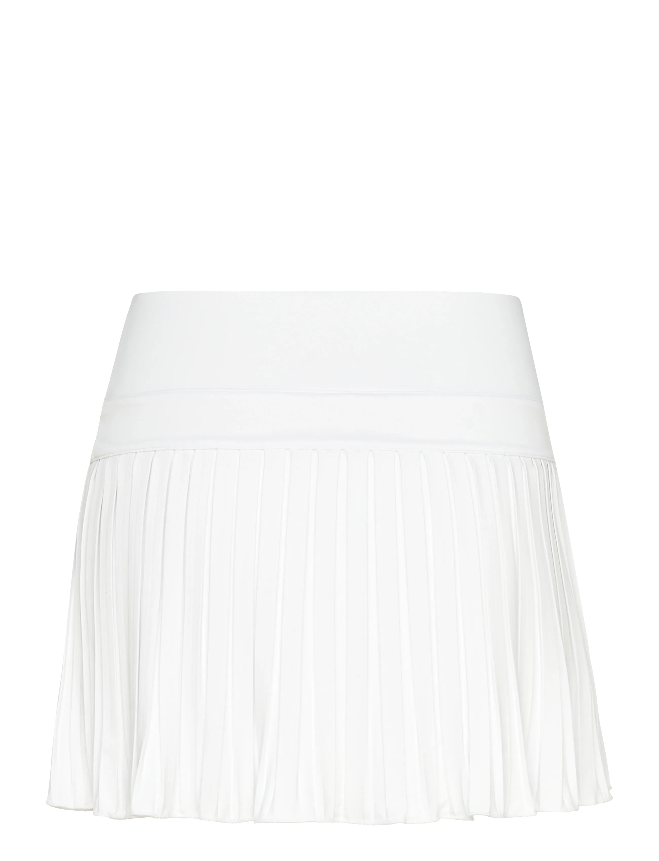 RS Sports - Women's Court Pleated Skirt (White/Black,XL,st) - jupes-shorts - white - 1