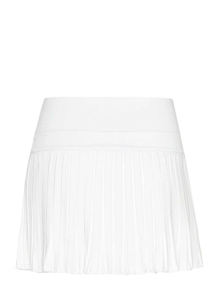 RS Sports - Women's Court Pleated Skirt (White/Black,XL,st) - jupes-shorts - white - 1