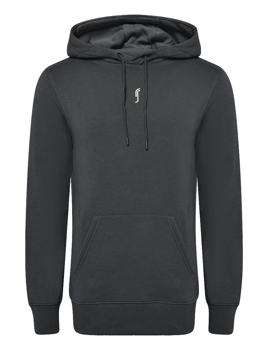 RS Sports - Men's Paris Hoodie (Deep Grey/Ace Yellow,M,st) - deep grey/ace yellow - 0