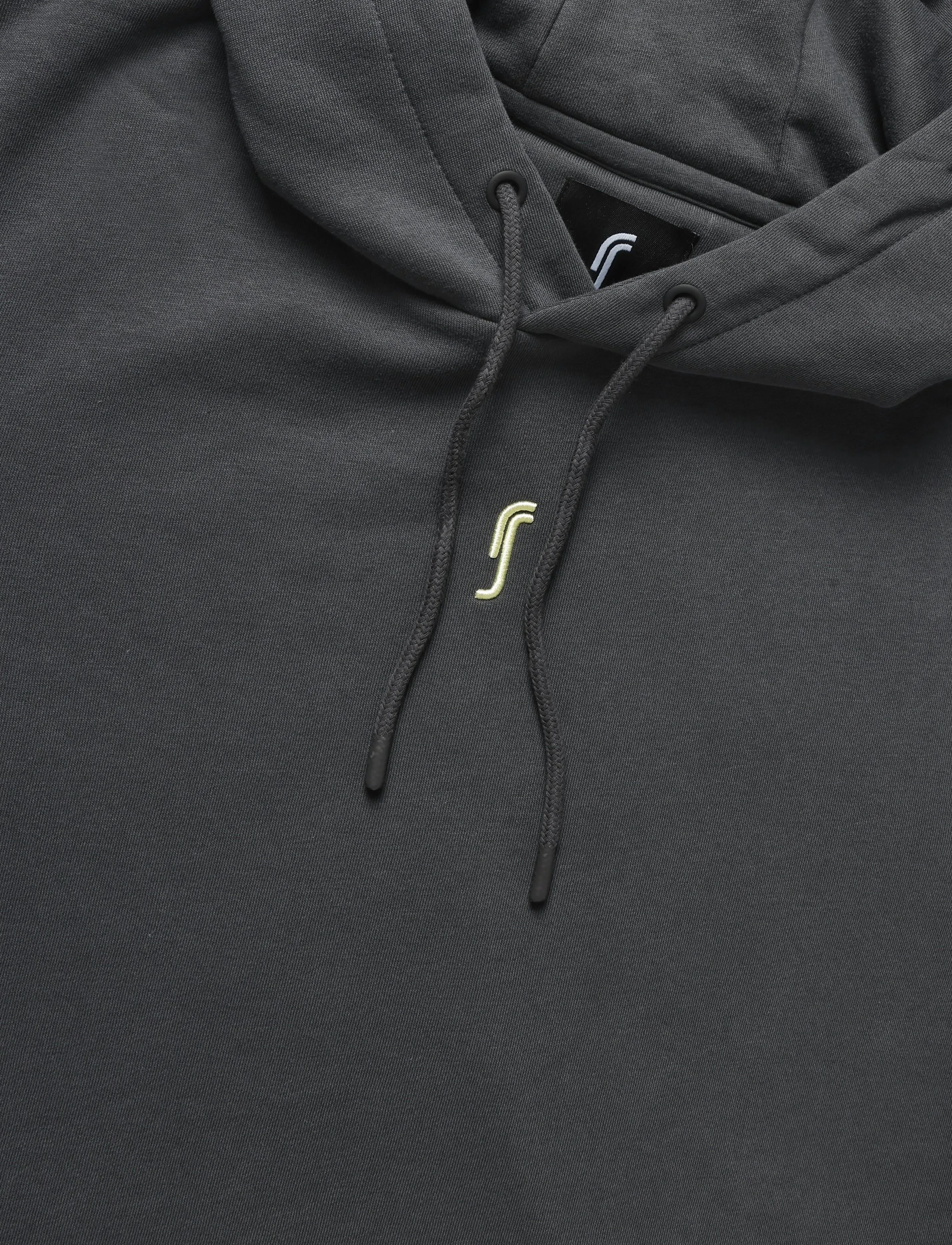 RS Sports - Men's Paris Hoodie (Deep Grey/Ace Yellow,M,st) - deep grey/ace yellow - 2