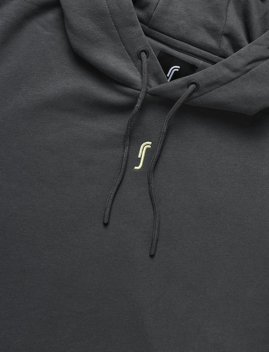 RS Sports - Men's Paris Hoodie (Deep Grey/Ace Yellow,M,st) - deep grey/ace yellow - 2
