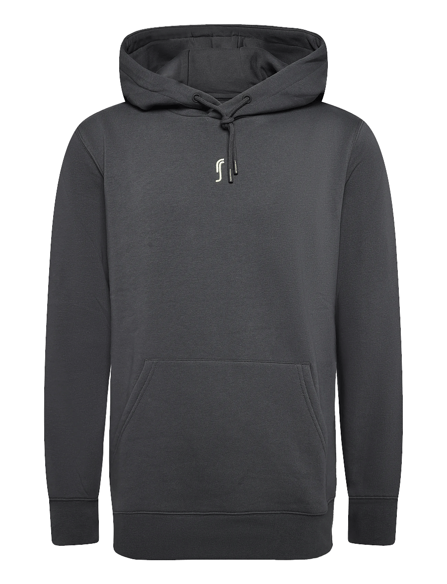 RS Sports - Men's Paris Hoodie (Deep Grey/Ace Yellow,L,st) - deep grey/ace yellow - 0