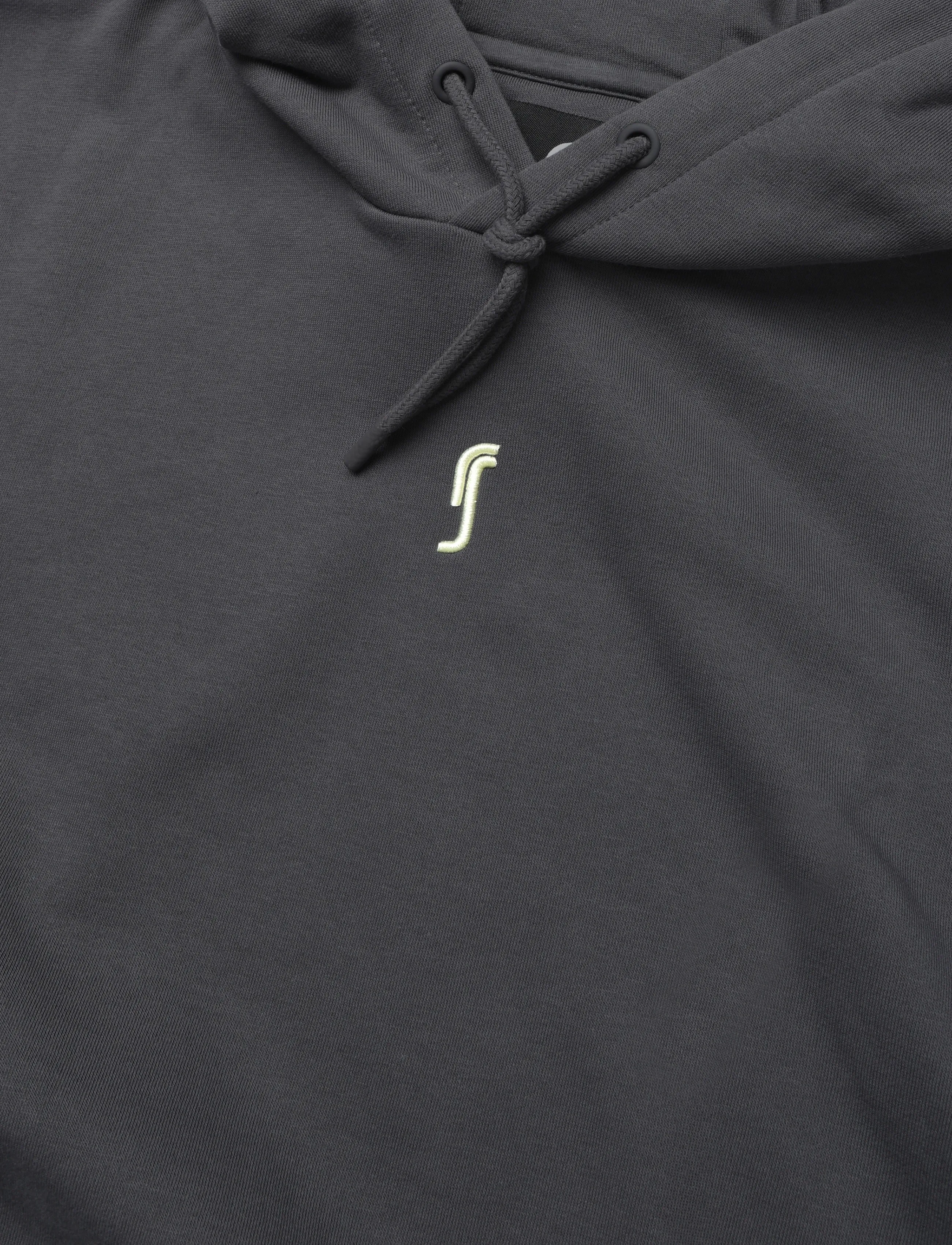 RS Sports - Men's Paris Hoodie (Deep Grey/Ace Yellow,L,st) - deep grey/ace yellow - 2