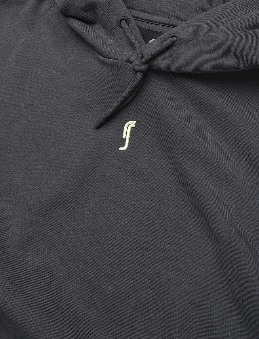 RS Sports - Men's Paris Hoodie (Deep Grey/Ace Yellow,L,st) - deep grey/ace yellow - 2
