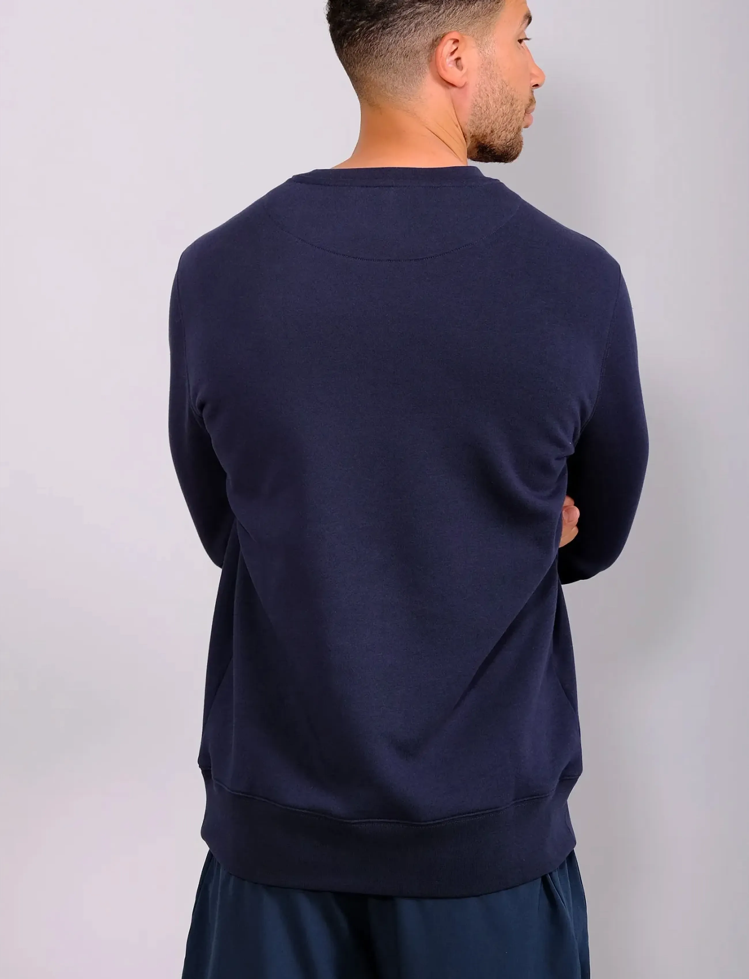 RS Sports - Men's Paris Sweatshirt (RS logo center chest) - sport - navy - 3
