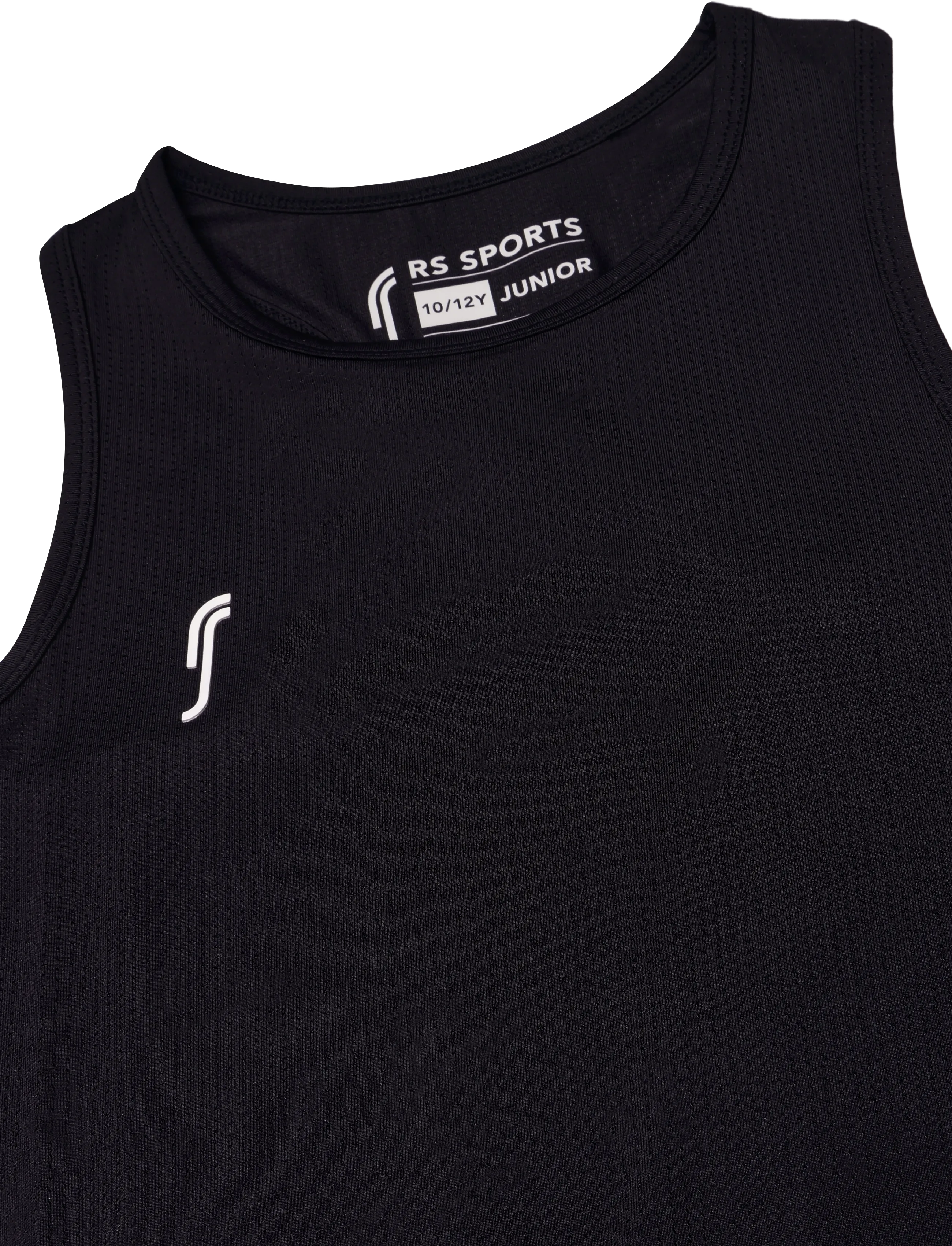 RS Sports - RS Junior Club Racerback (Black/White,8-10 Y,st) - sportstoppe - black - 2