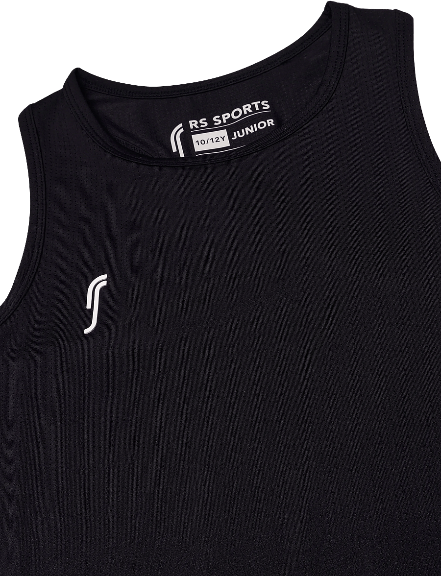 RS Sports - RS Junior Club Racerback (Black/White,8-10 Y,st) - sportstoppe - black - 2