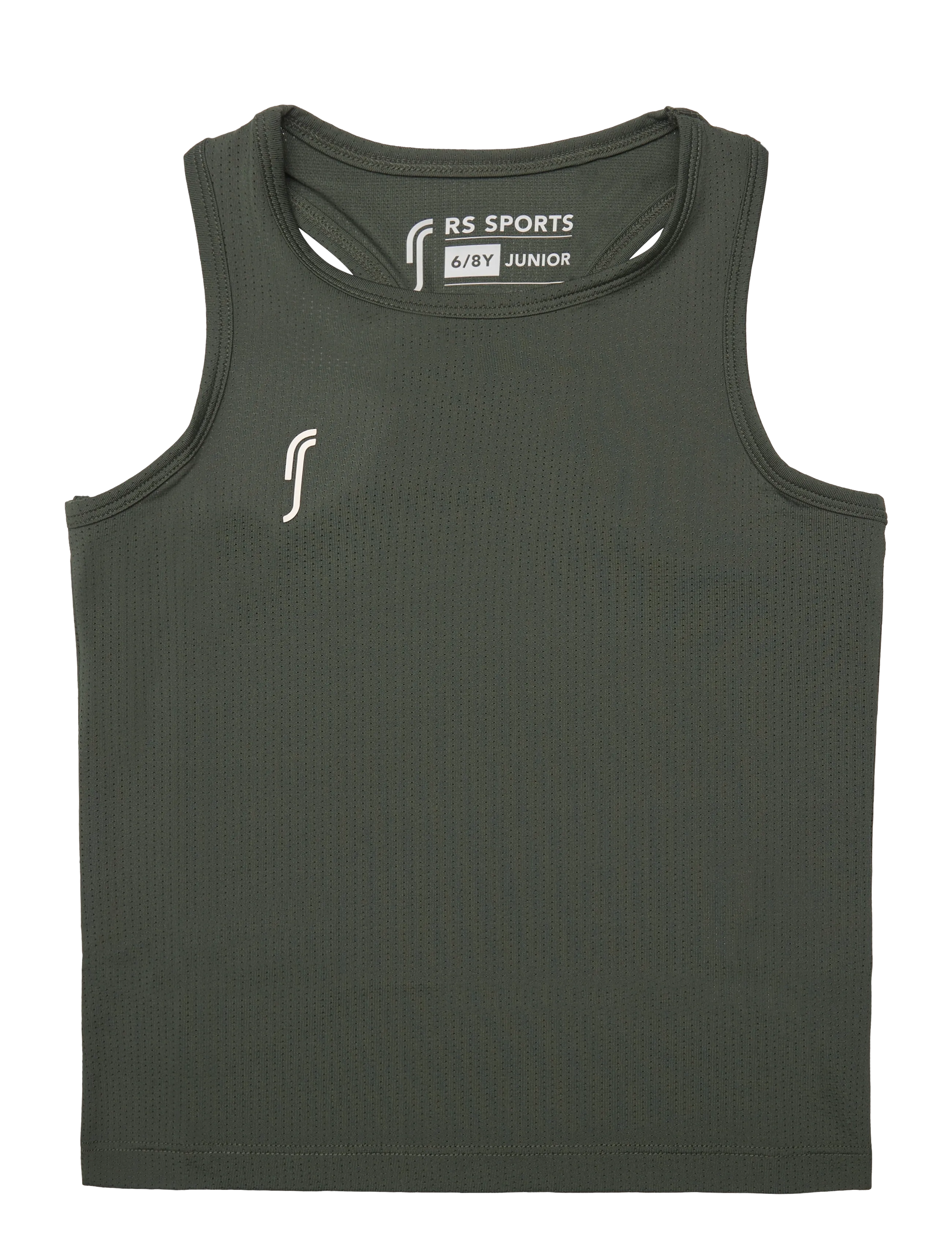 RS Sports RS Junior Club Racerback (Black/White,8-10 Y,st) - Toppe og t-shirts - DEEP GREEN / khaki/green
