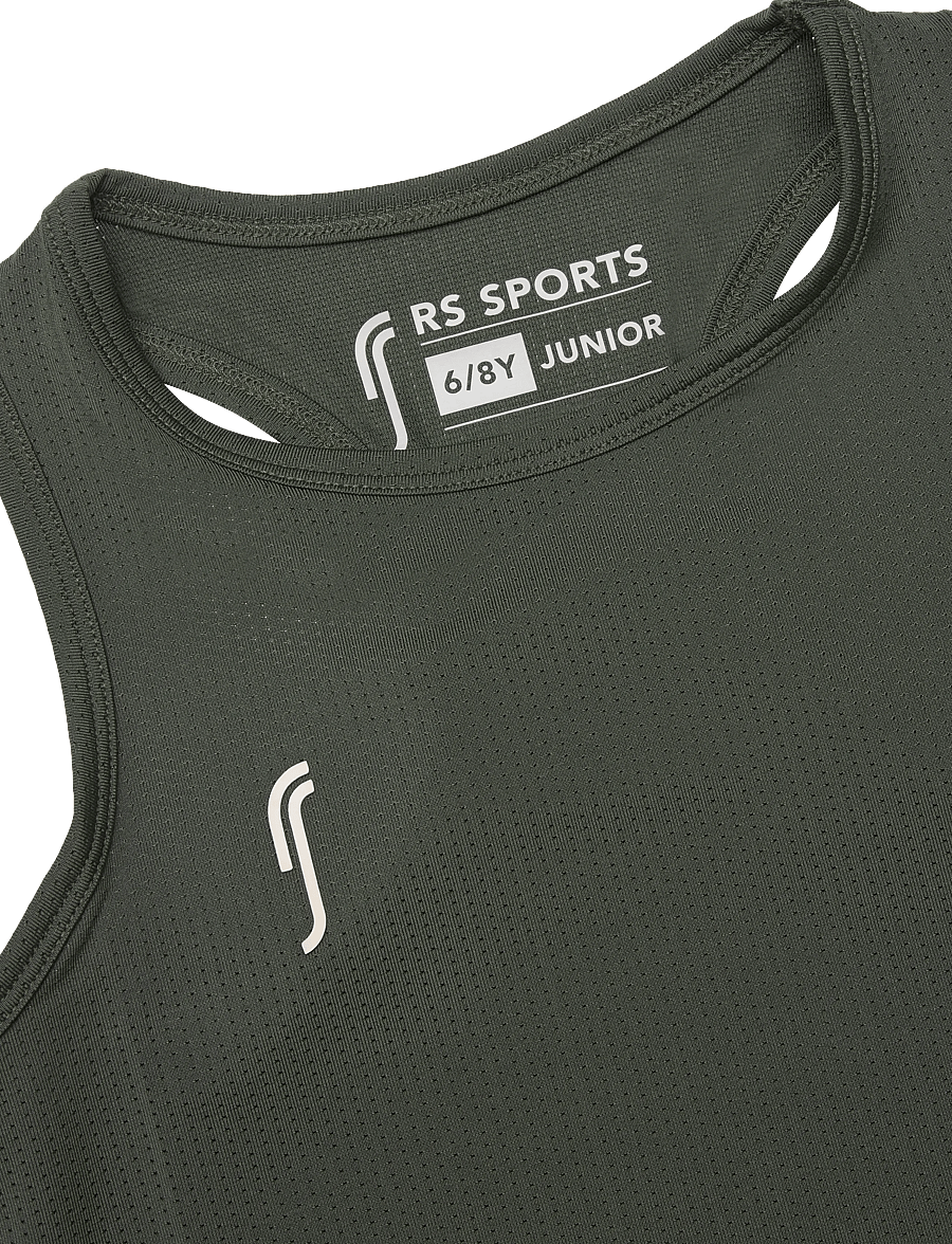 RS Sports - RS Junior Club Racerback (Black/White,8-10 Y,st) - sportstoppe - deep green - 2