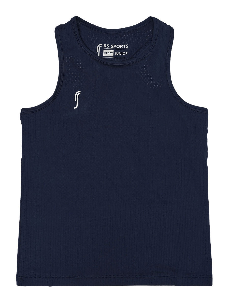 RS Sports - RS Junior Club Racerback (Black/White,8-10 Y,st) - sportstoppe - navy - 0