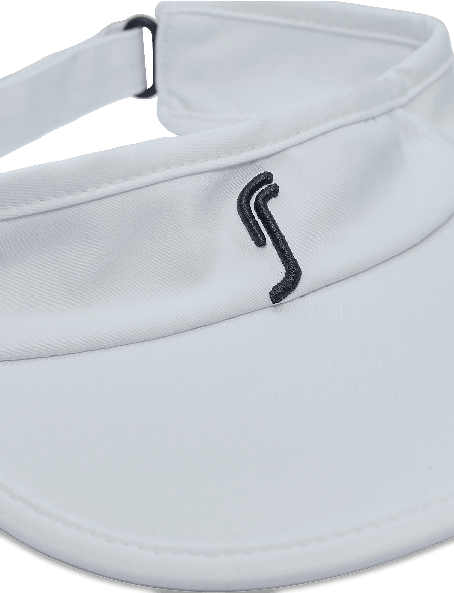 RS Sports - Women's Performance Visor (White/Black,One Size,st) - hüte - white - 1