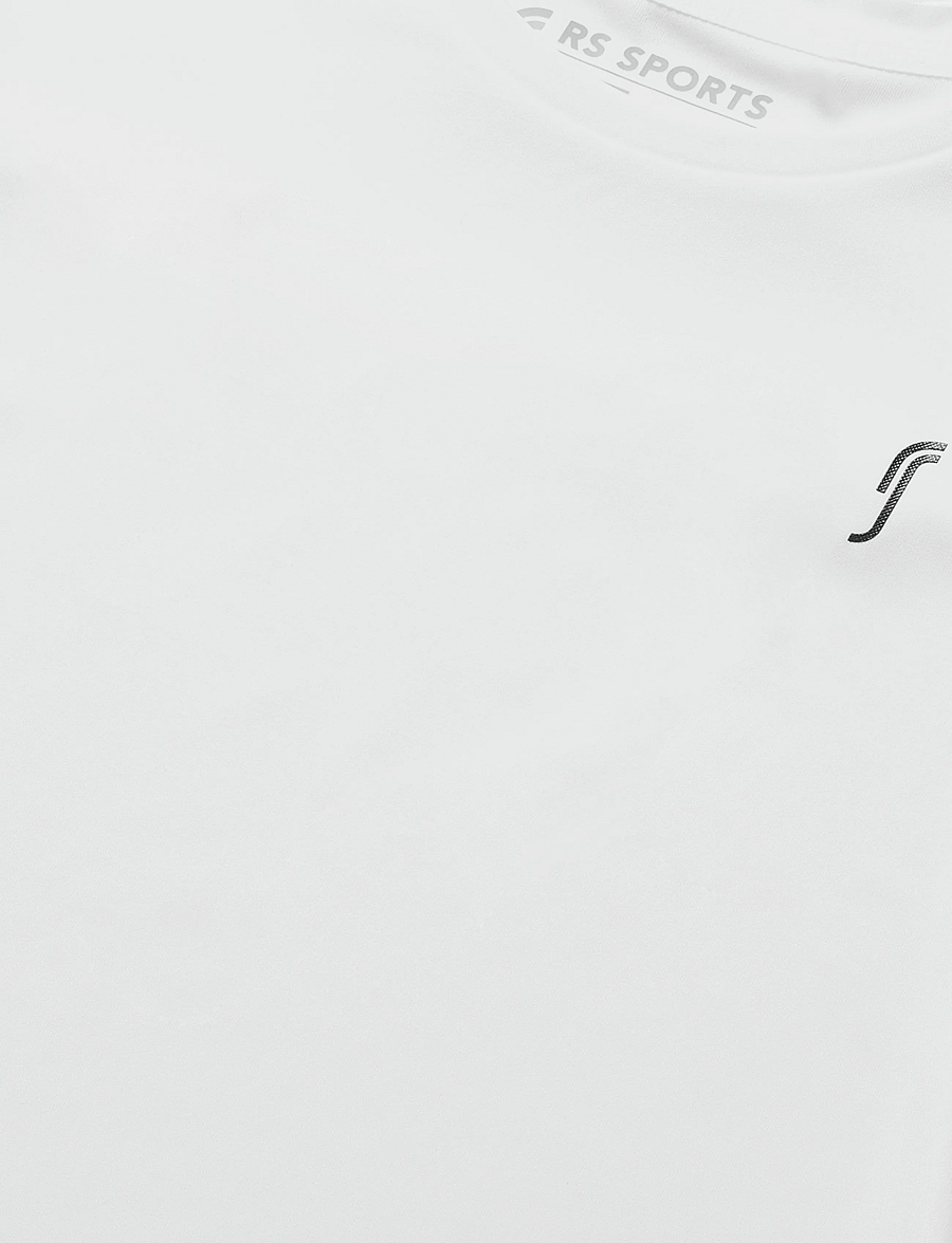 RS Sports - Junior Performance Tee - kortärmade t-shirts - white/black - 2