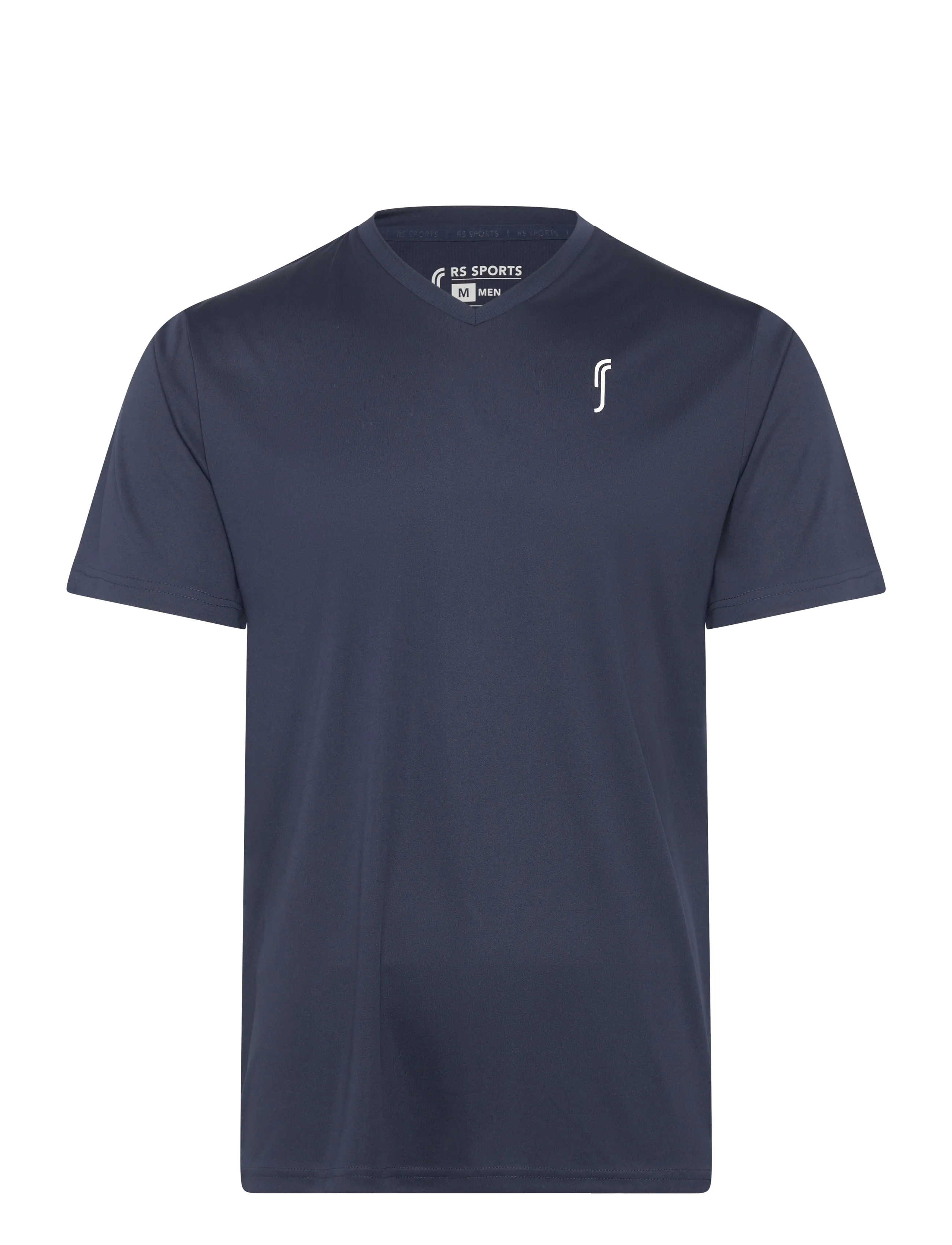 Men's Performance Tee - V neck - NAVY/WHITE