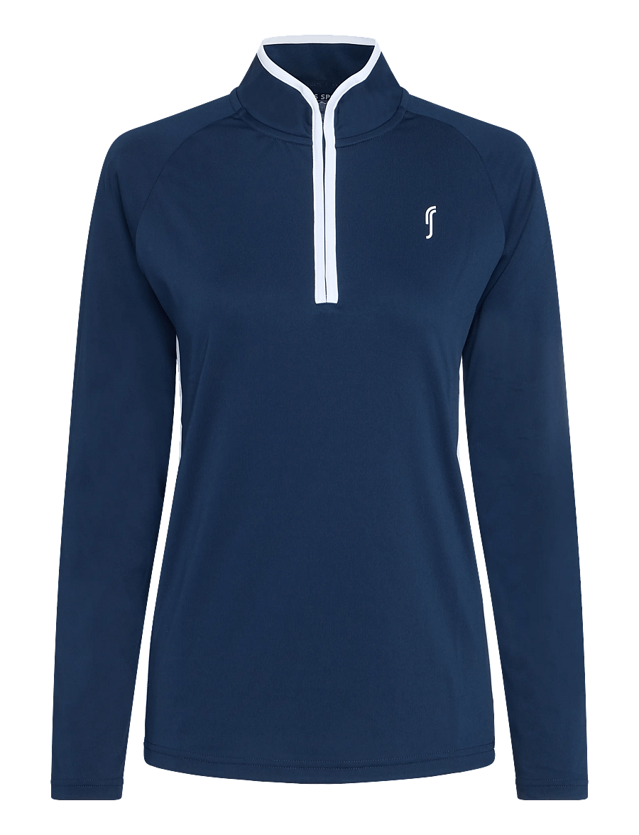 RS Sports - Women's National Team Half Zip REC (Navy,M,st) - långärmade tröjor - navy - 0