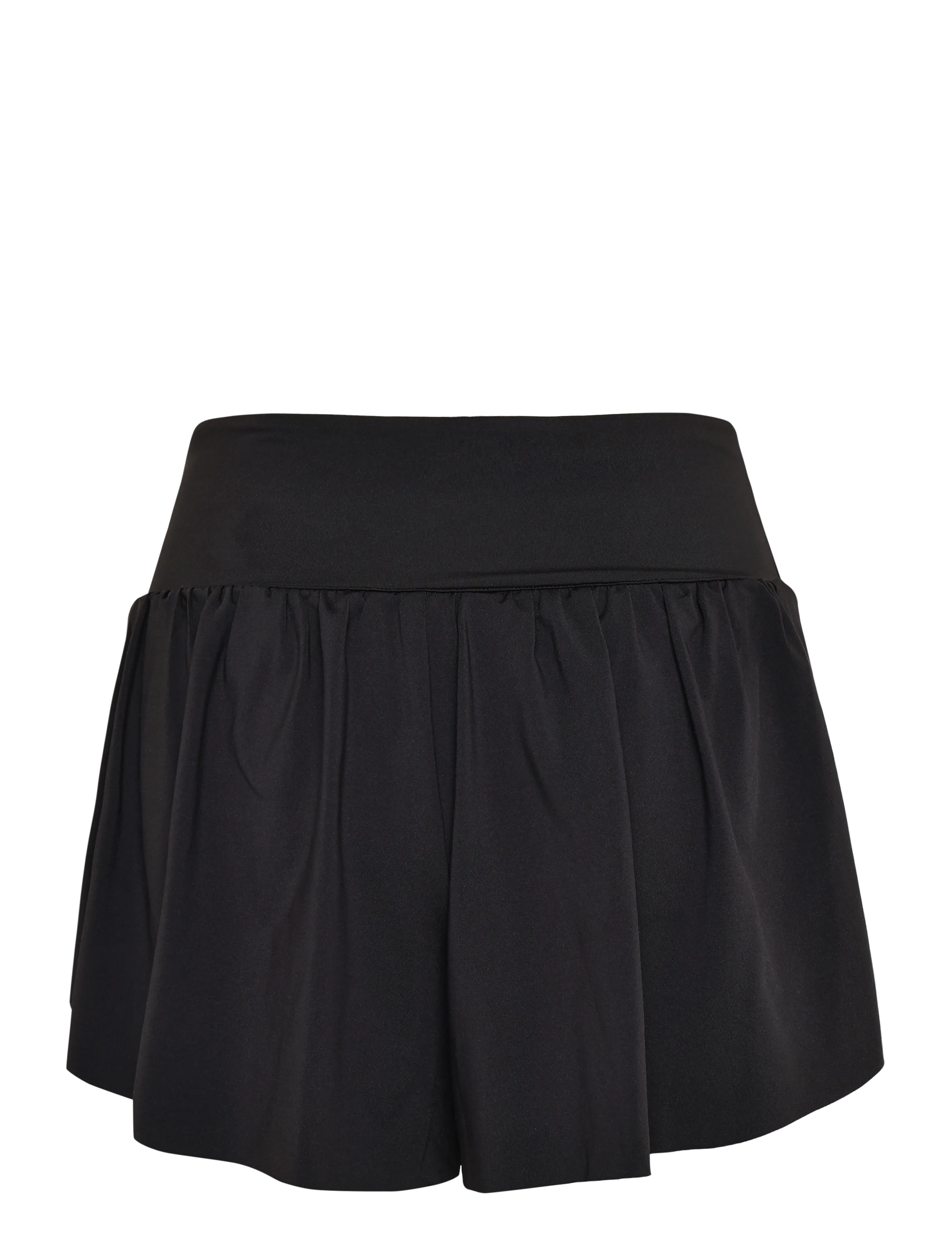 RS Sports - Women's Court Pleated Shorts (Brown/White,L,st) - training shorts - black - 1