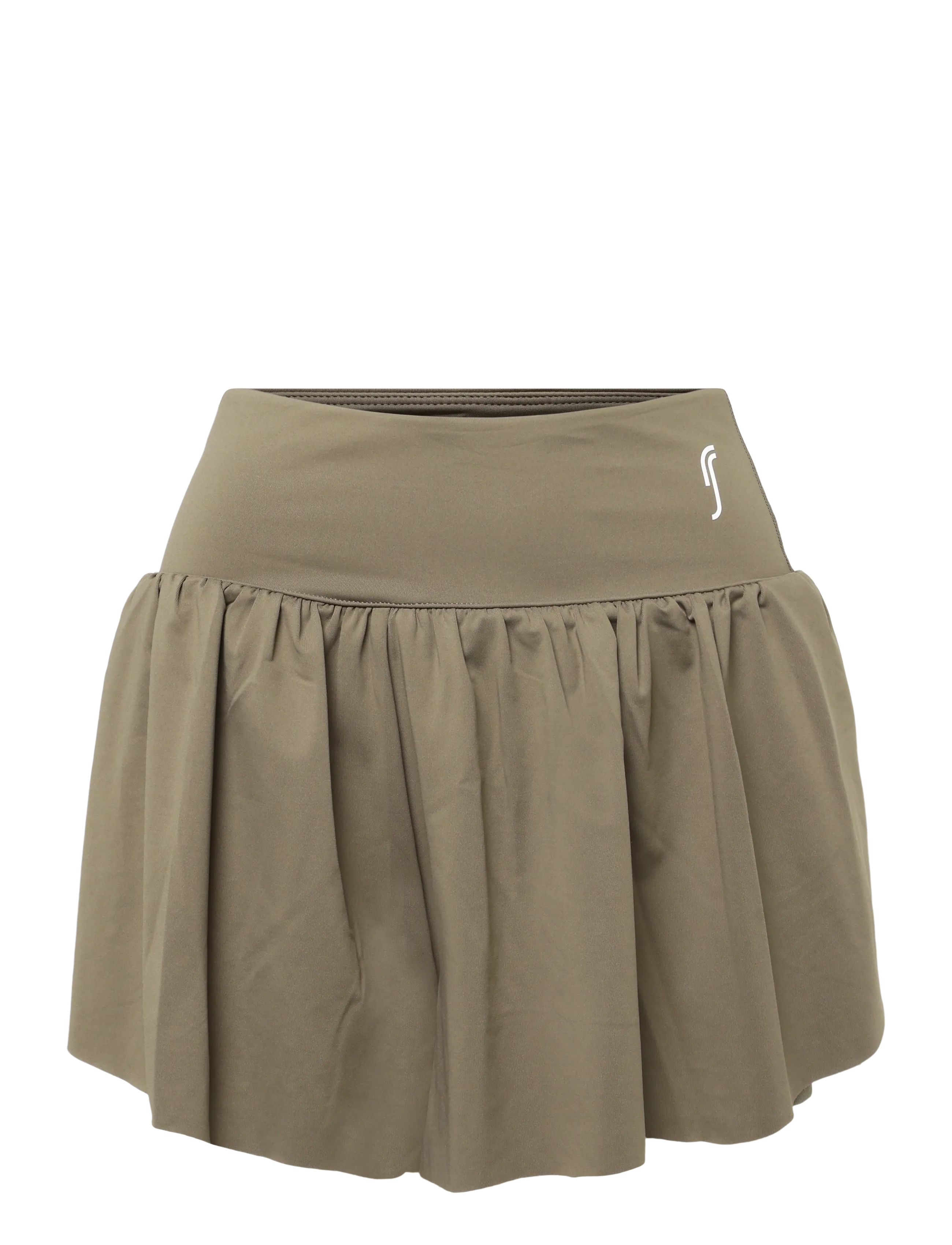RS Sports Women's Court Pleated Shorts (Brown/White,L,st) - Kleidung - BROWN/WHITE / khaki/green