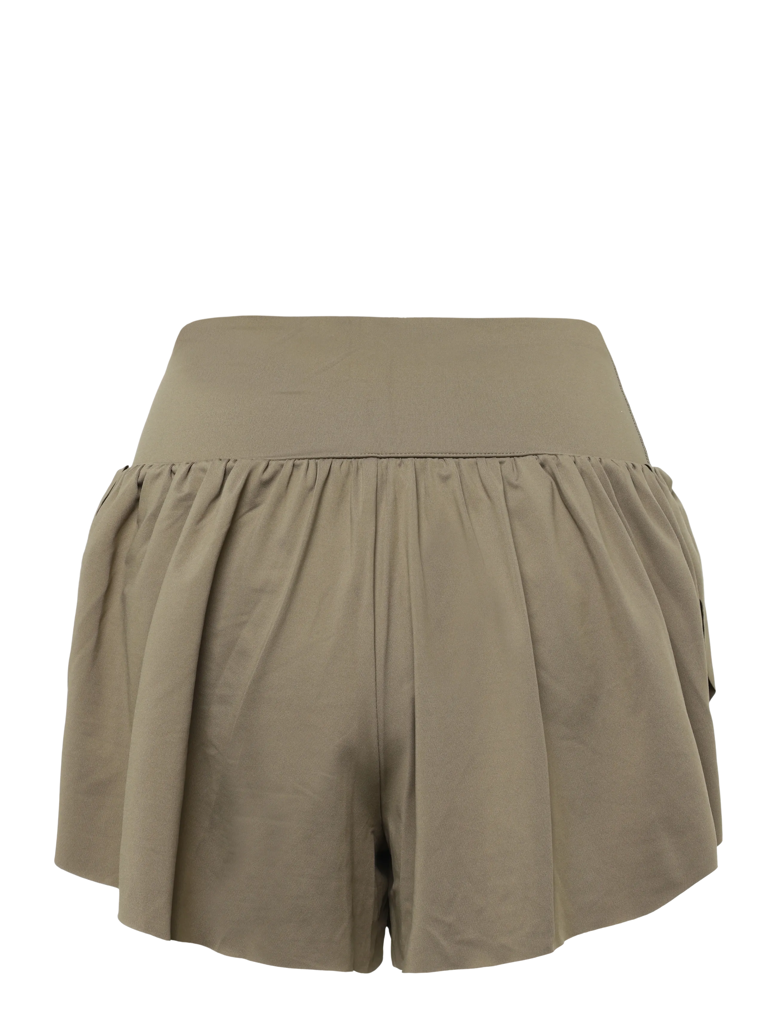 RS Sports - Women's Court Pleated Shorts (Brown/White,L,st) - trainingsshorts - brown/white - 1