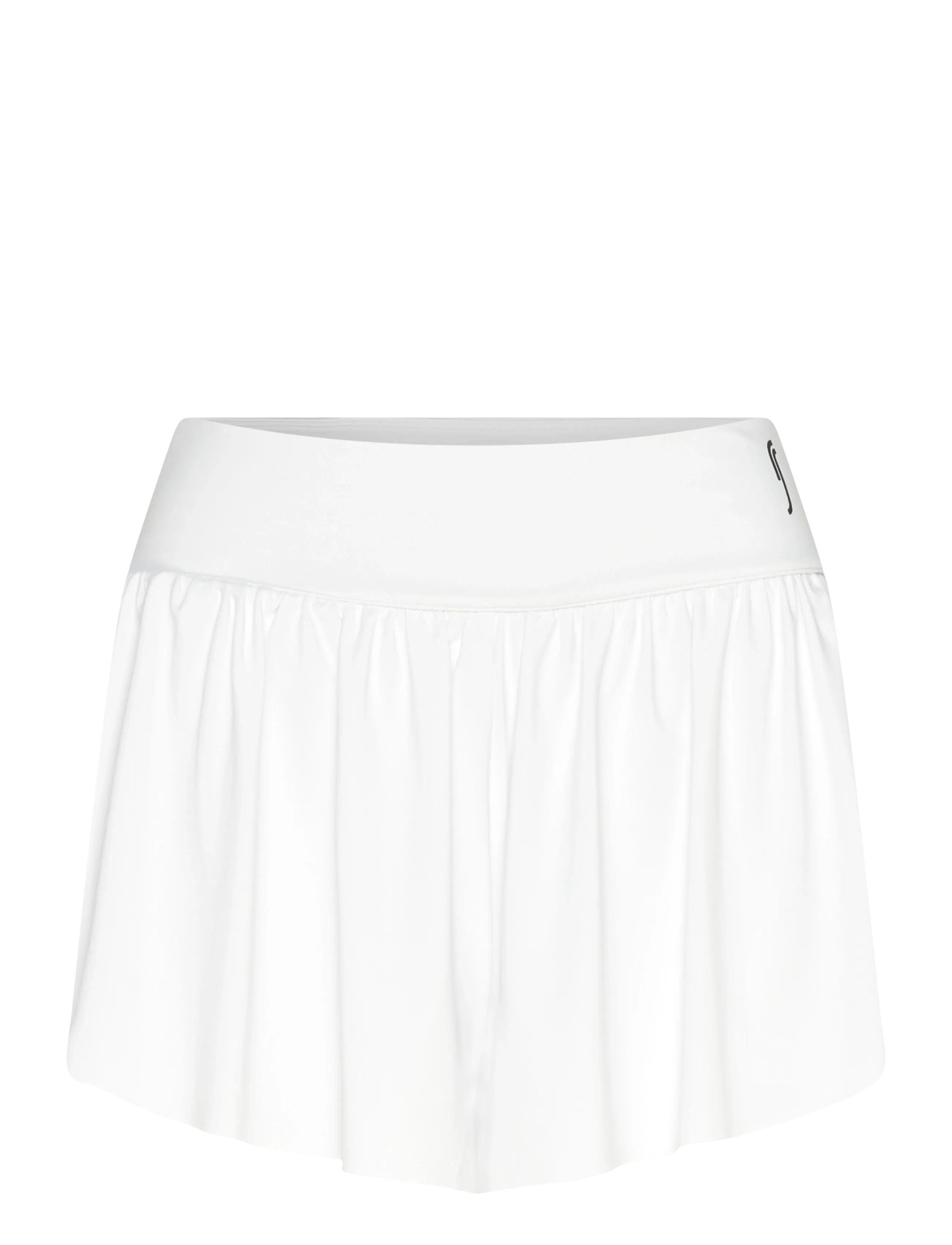 RS Sport Damen's Court Pleated Shorts (Braun/Weiß,L,St) Weiß - S - Damen
