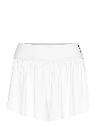 RS Sports Women's Court Pleated Shorts (White/Black,L,st) - Kleidung - WHITE / white